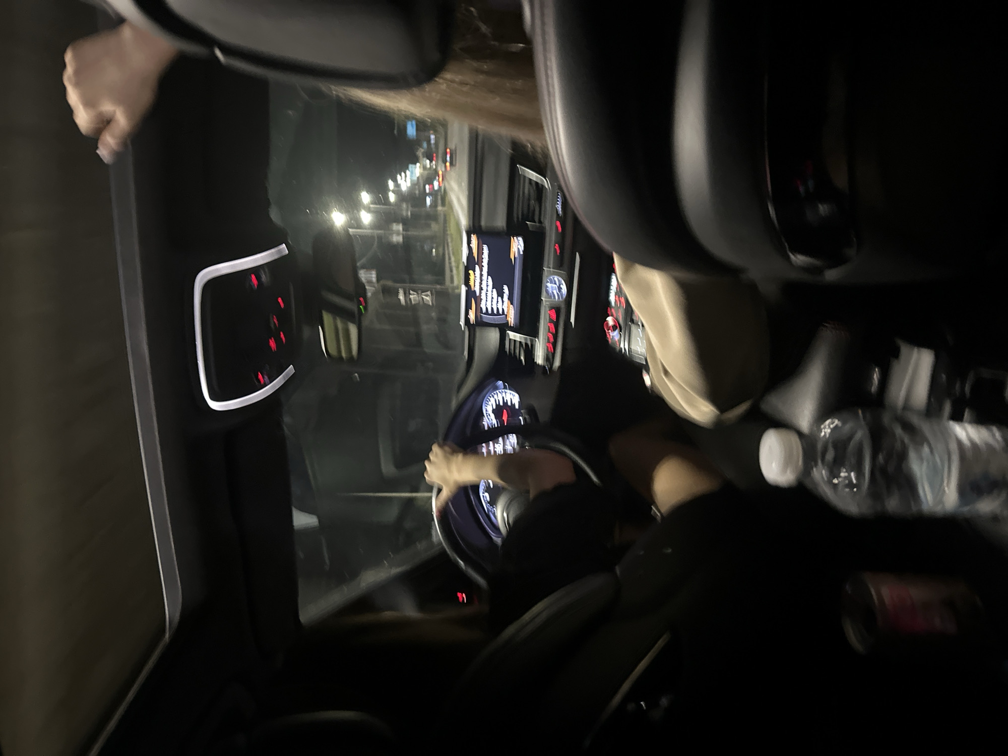 Nighttime drive through Ruse, Bulgaria