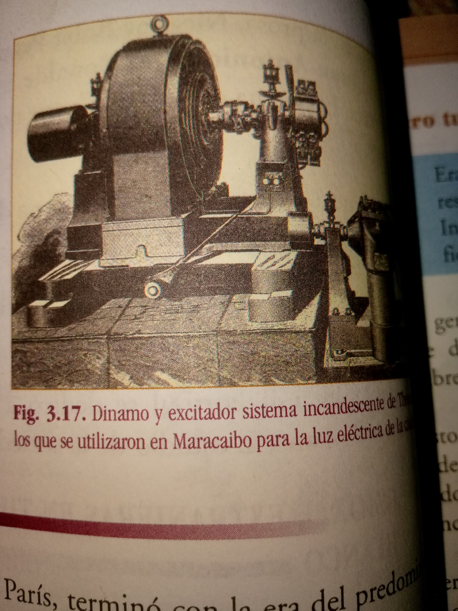 Pages from a Venezuelan political history book, photographed in sequence
