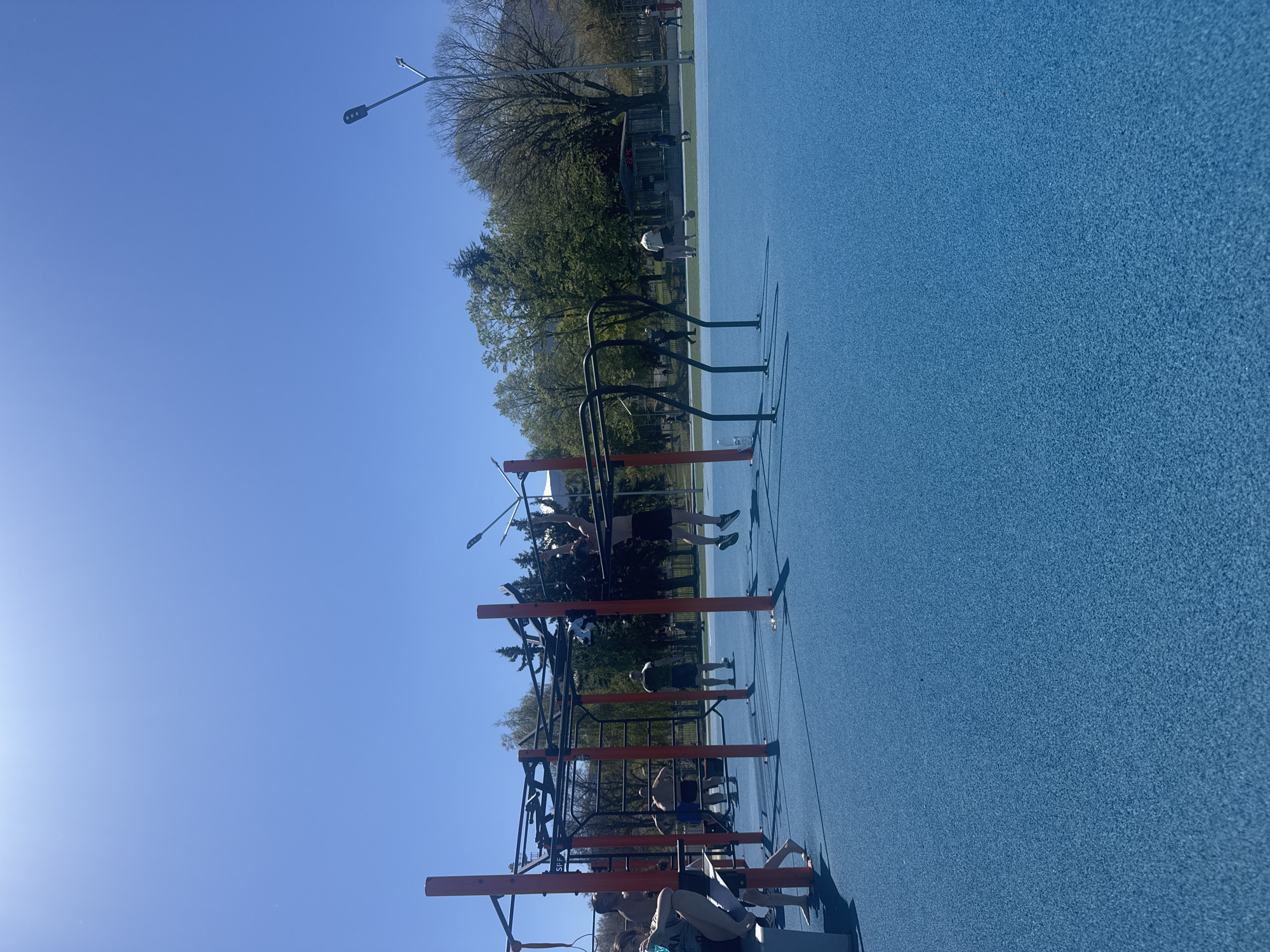 Morning workout session at outdoor gym in Sofia