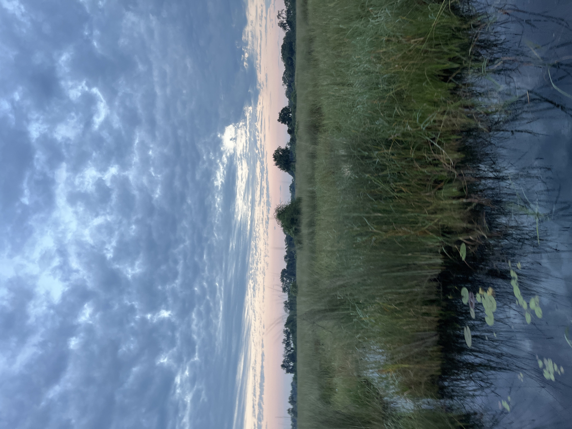 Safari lodge documented in Botswana during early morning hours
