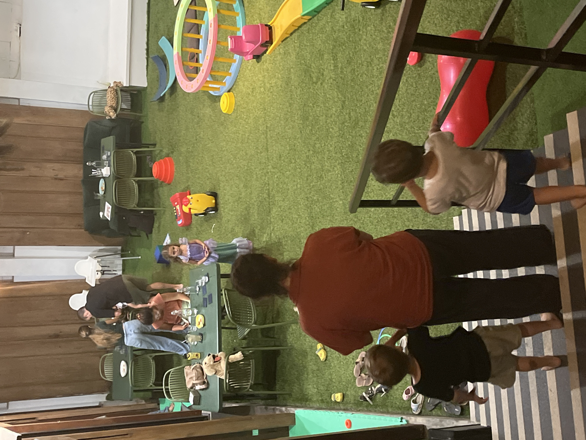 Evening scenes from family cafe in North Kuta captured