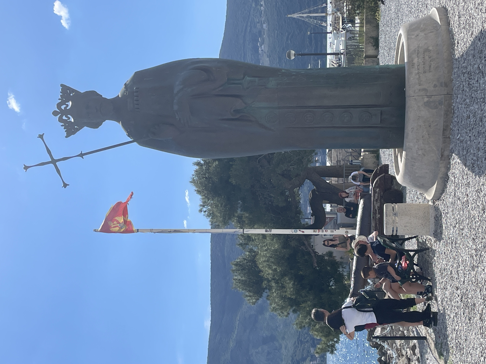 Tourist captures scenic walk through historic Herceg Novi waterfront