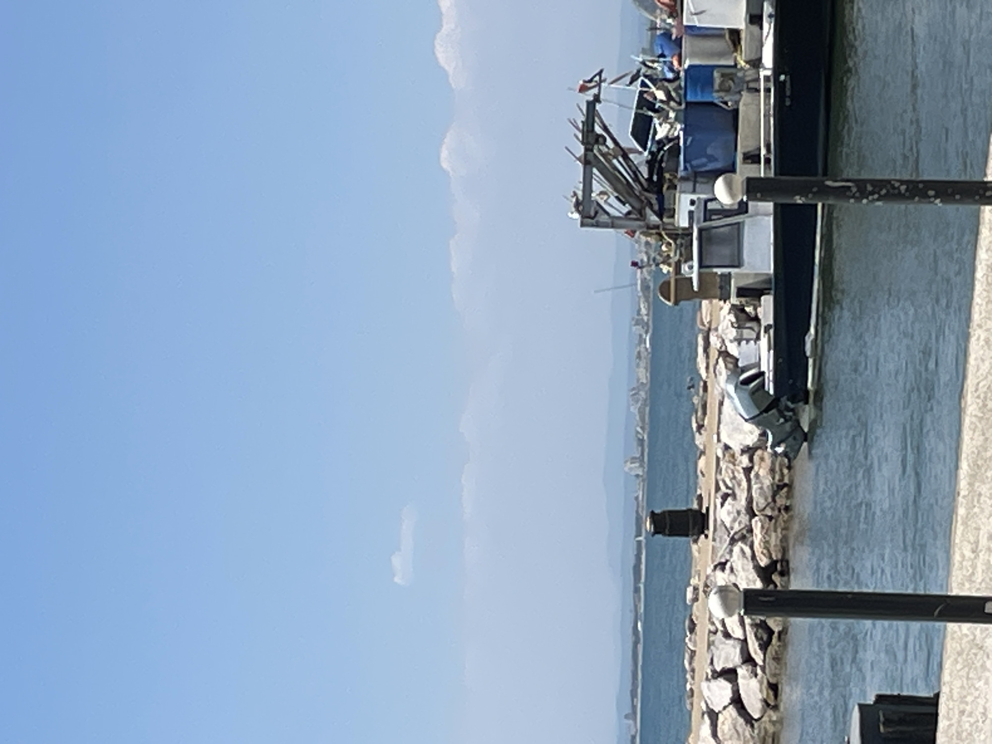 Lunch and harbor views at Catamaran Providence