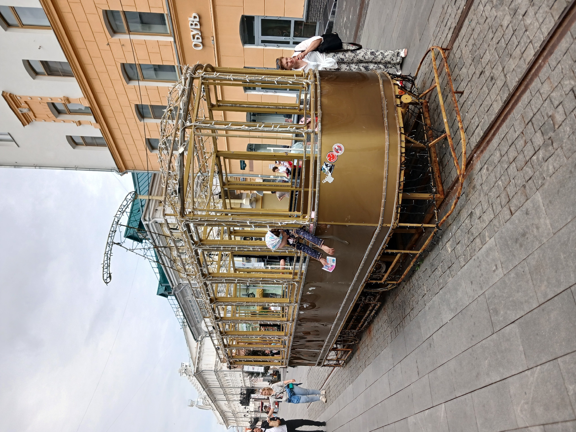 Summer morning on Nizhny Novgorod's main pedestrian street