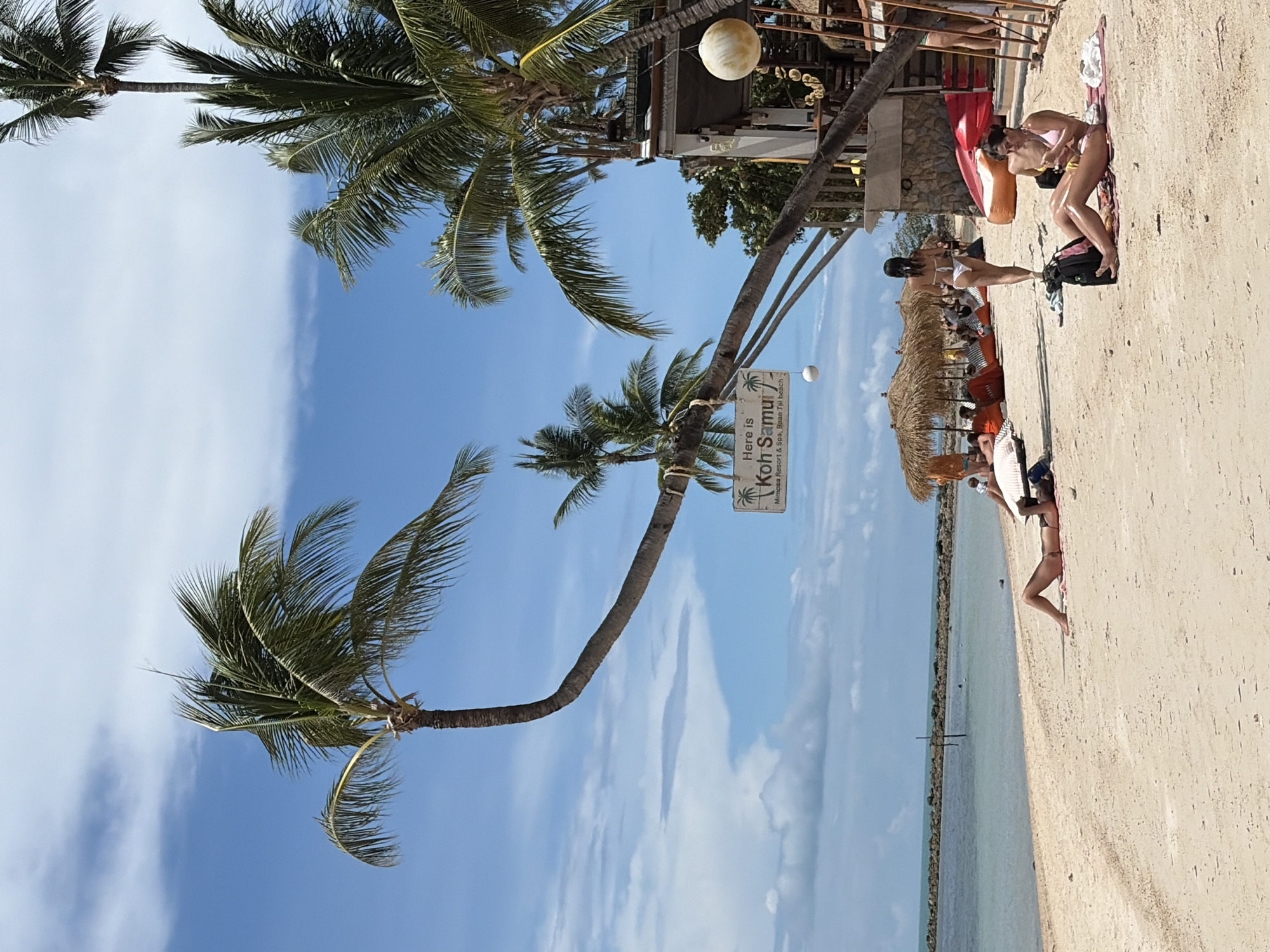 Lazy beach morning at Koh Samui's Mimos spot in Baan Tai