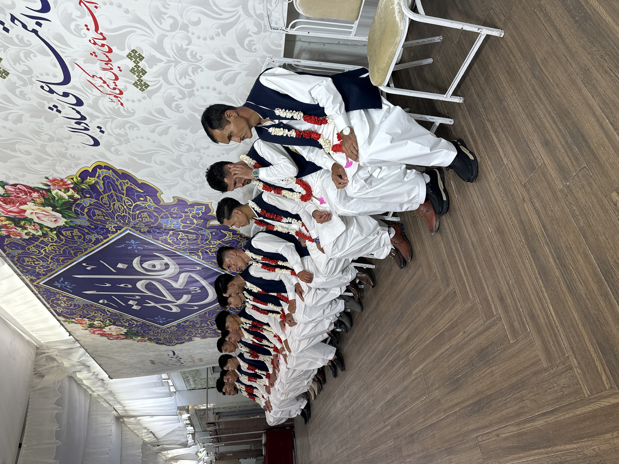 Formal gathering with traditional dress observed in Quetta