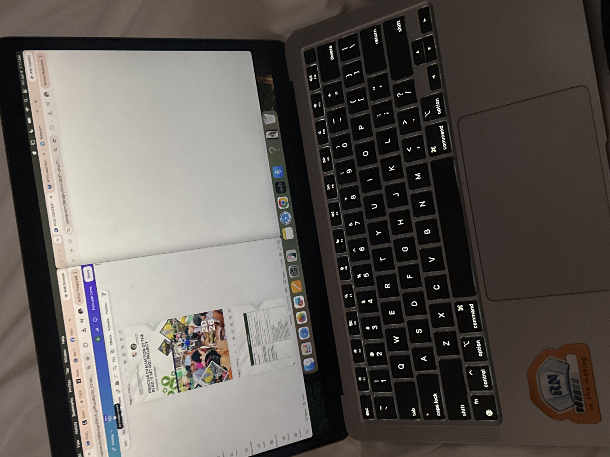 Late-night laptop use documented in Davao City bedroom