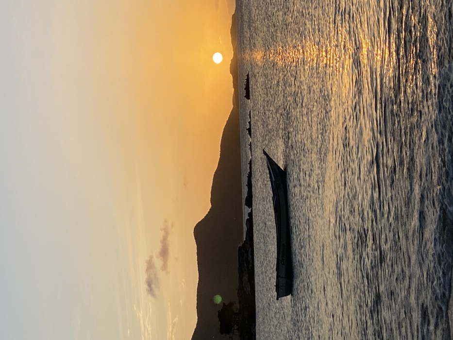 Sunset paddleboarding session captured at Juan Griego beach Venezuela