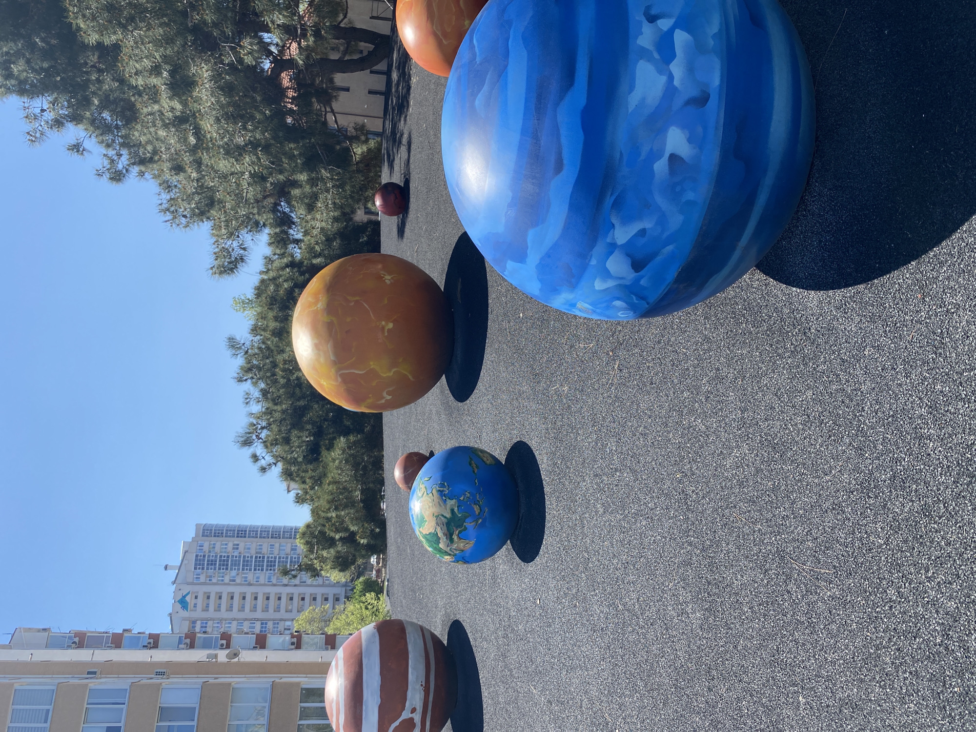 Solar system playground models documented in Sevastopol park