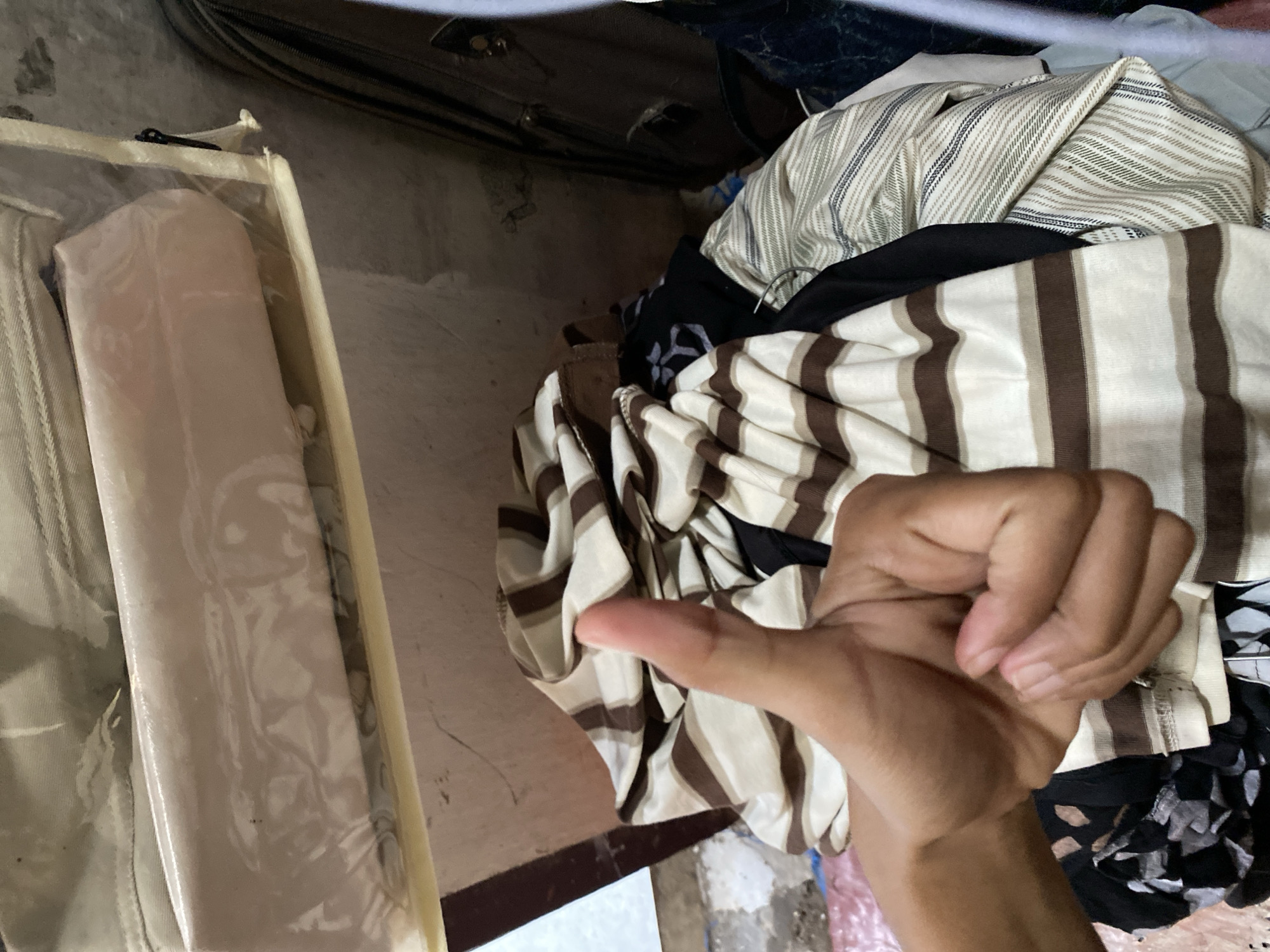 Casual home moments in Madiun with clothing and meal