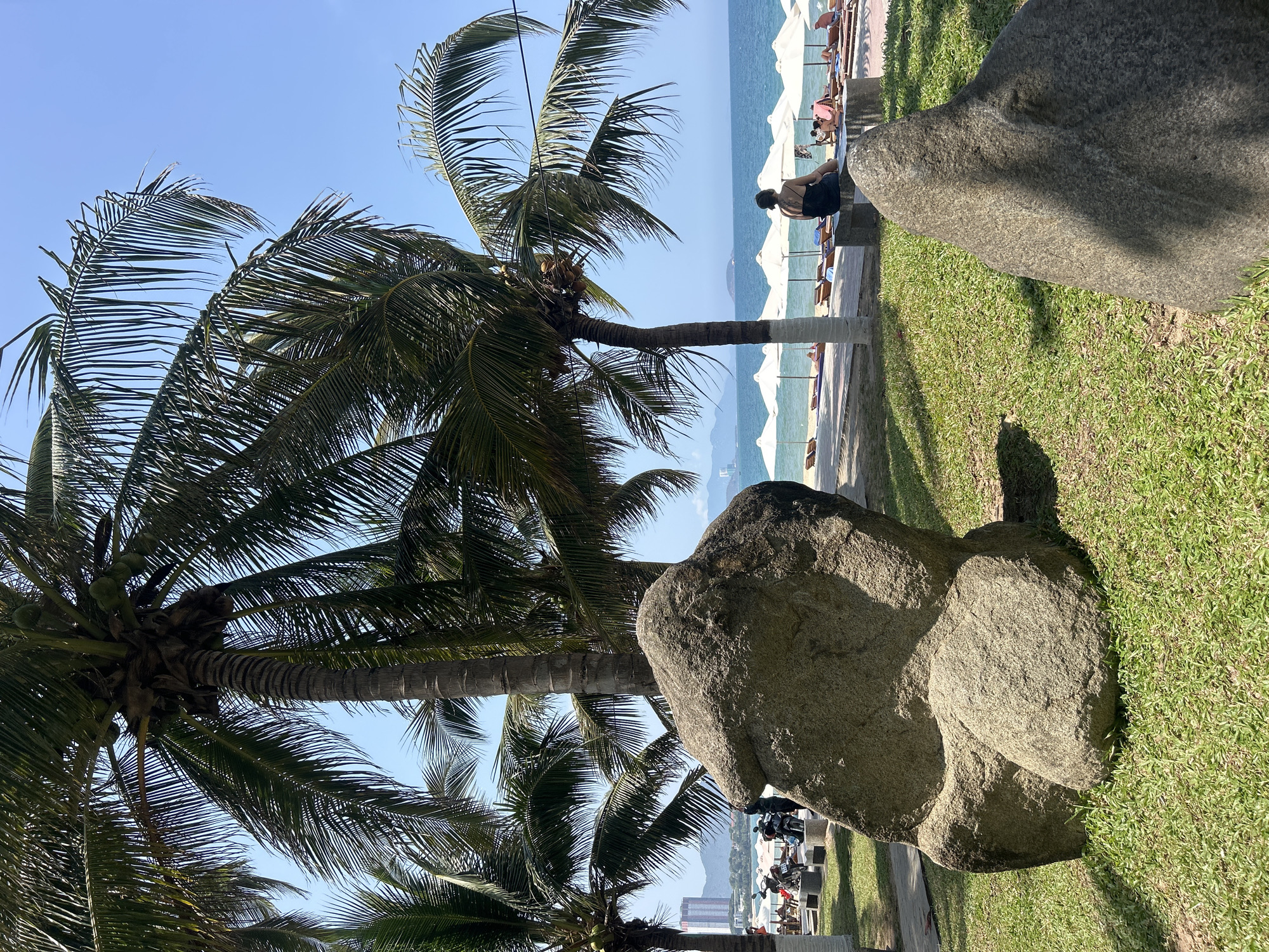 Morning beach scenes documented in Nha Trang, Vietnam