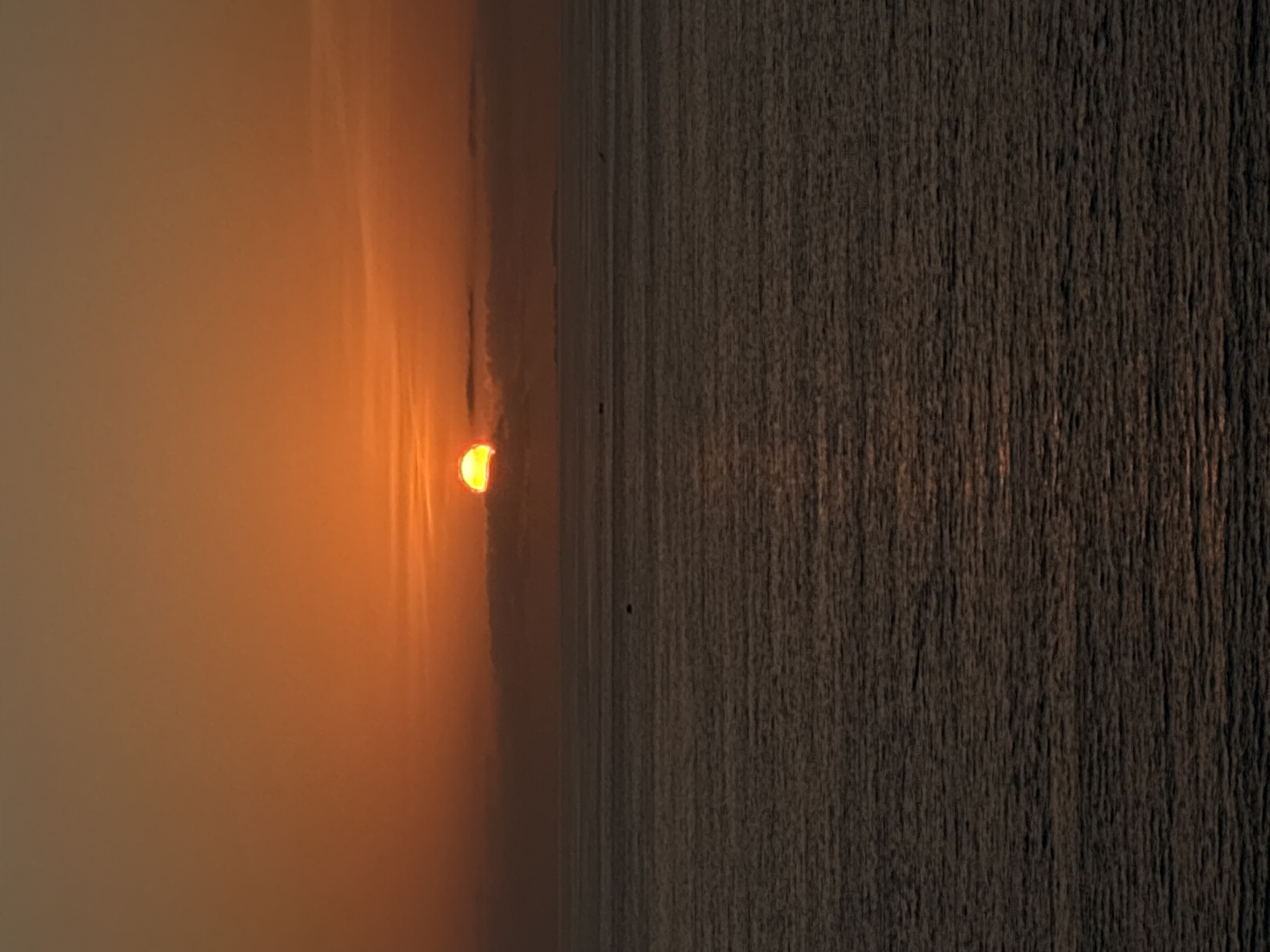 Sunset observed over ocean in Puerto Vallarta, Mexico