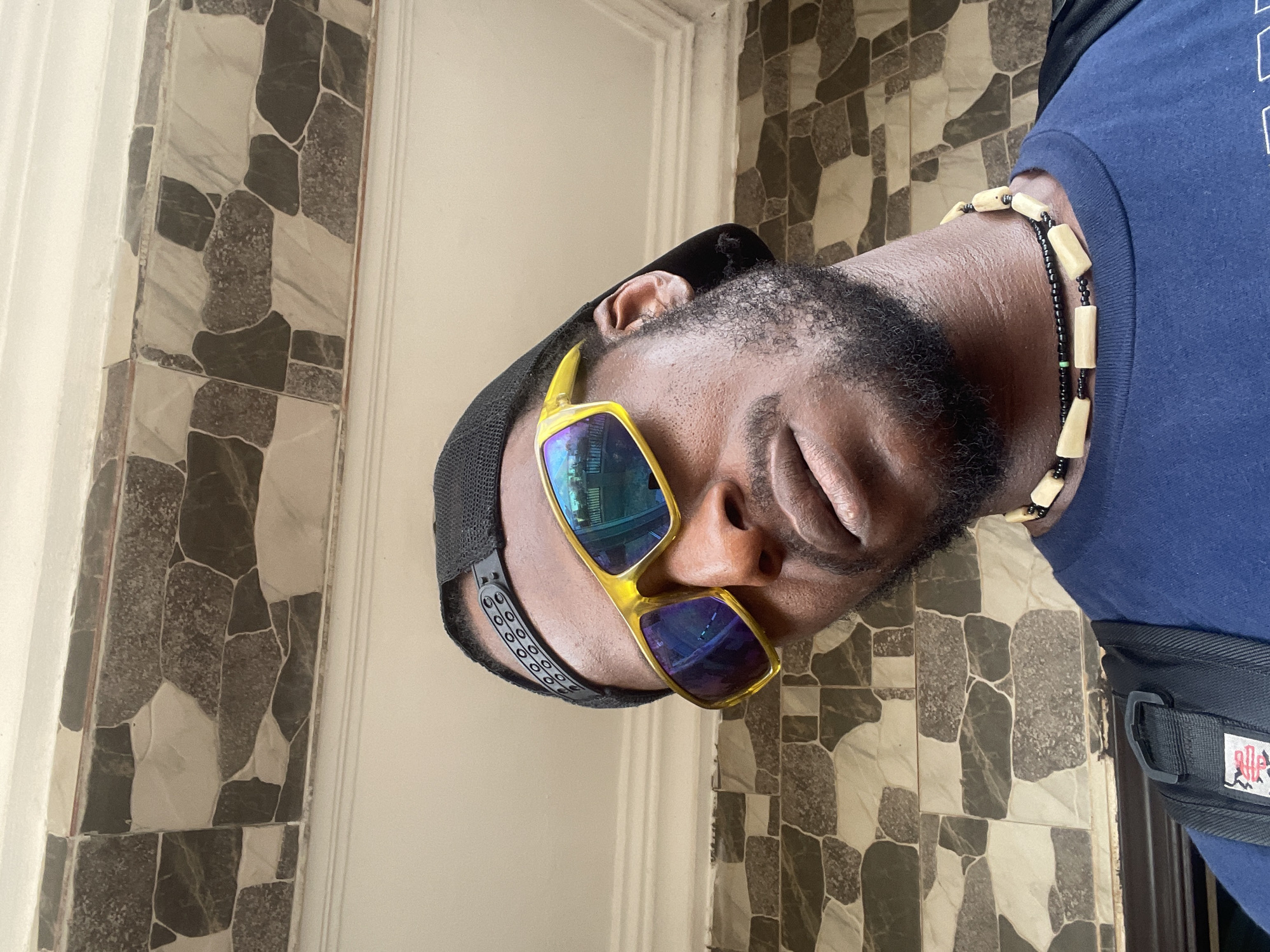 Man takes multiple selfies in Abuja, Nigeria