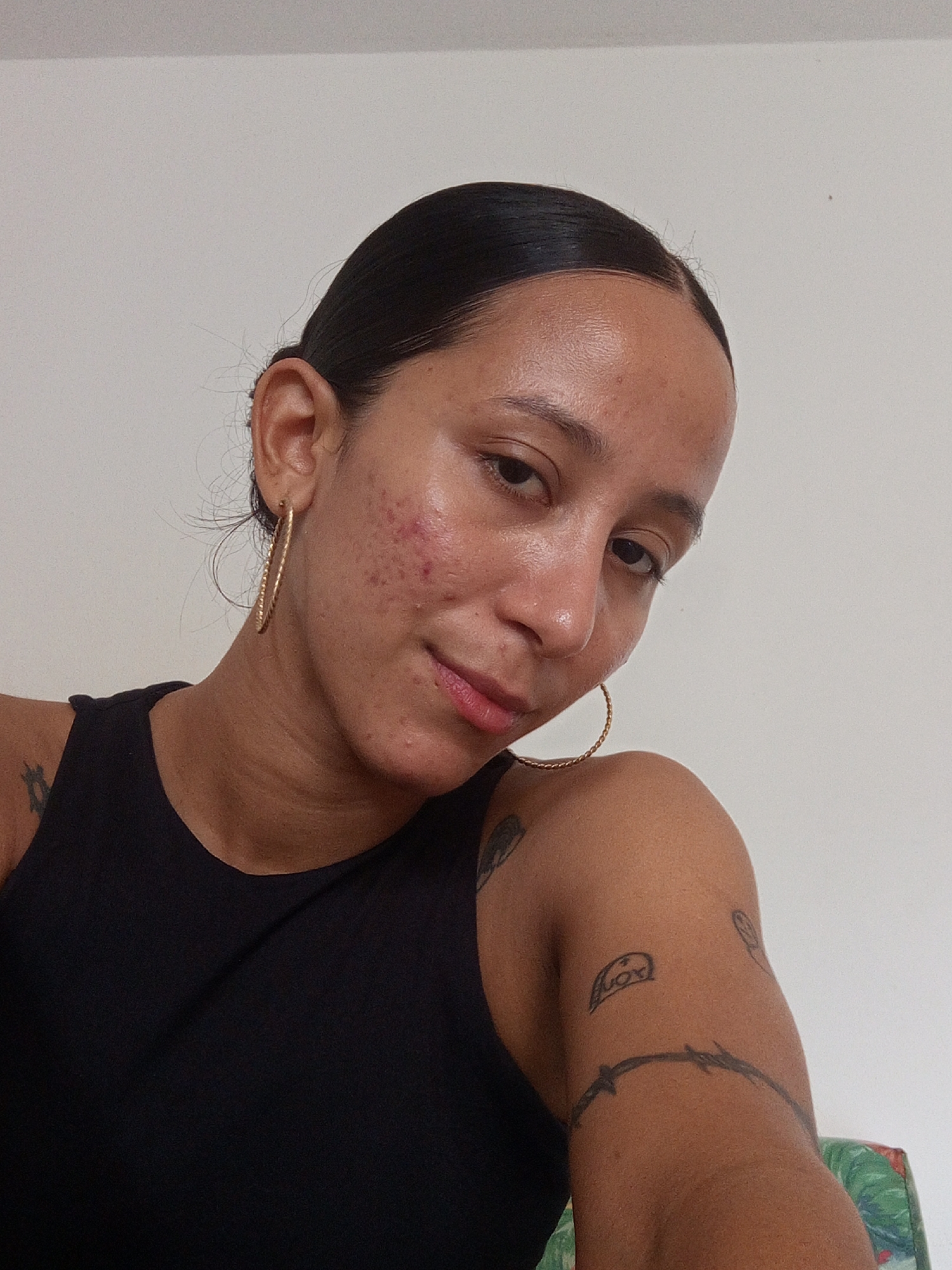 Woman poses for portraits in Porlamar, Venezuela