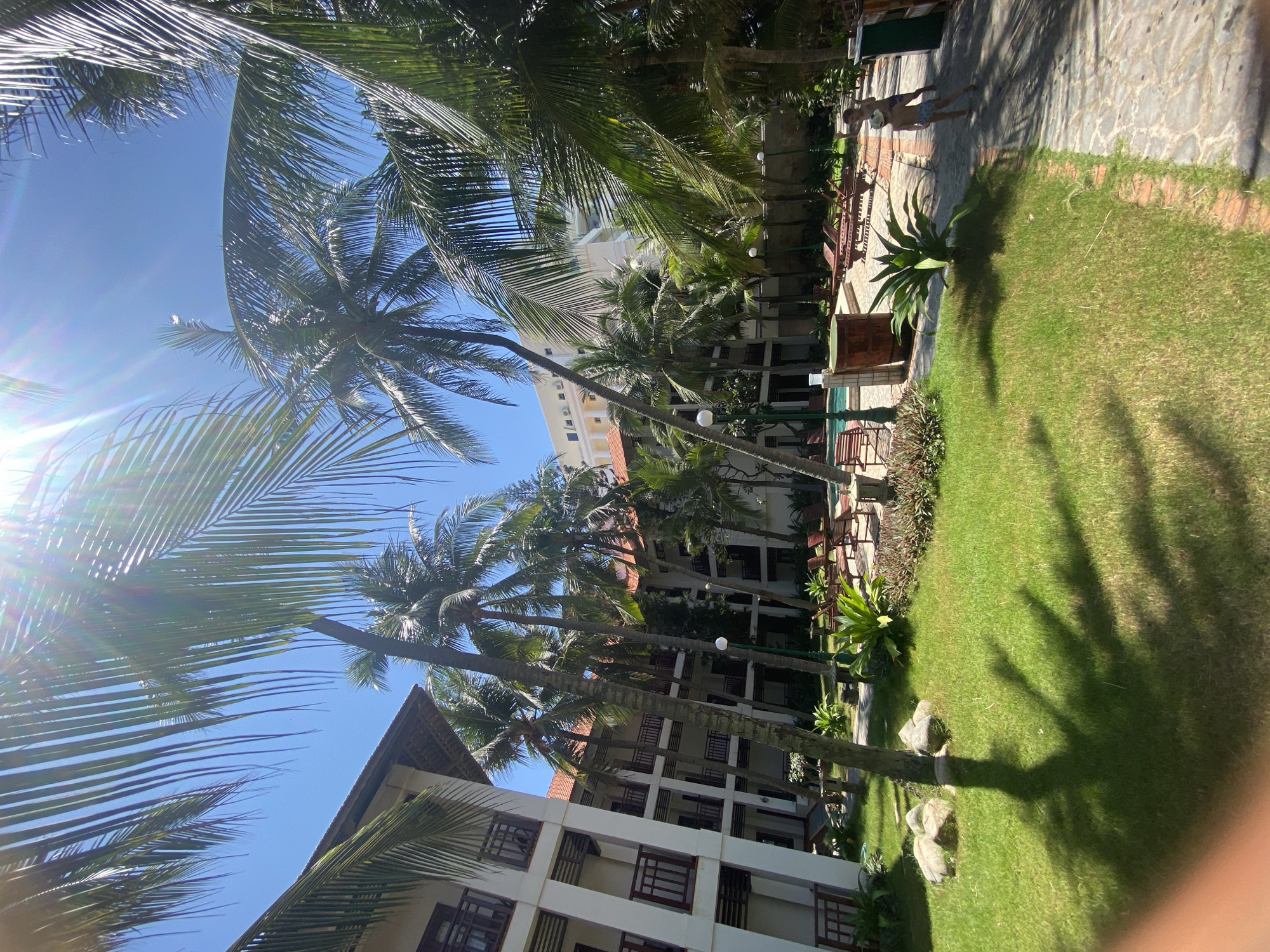 Lazy beach resort morning on the Vietnamese coast