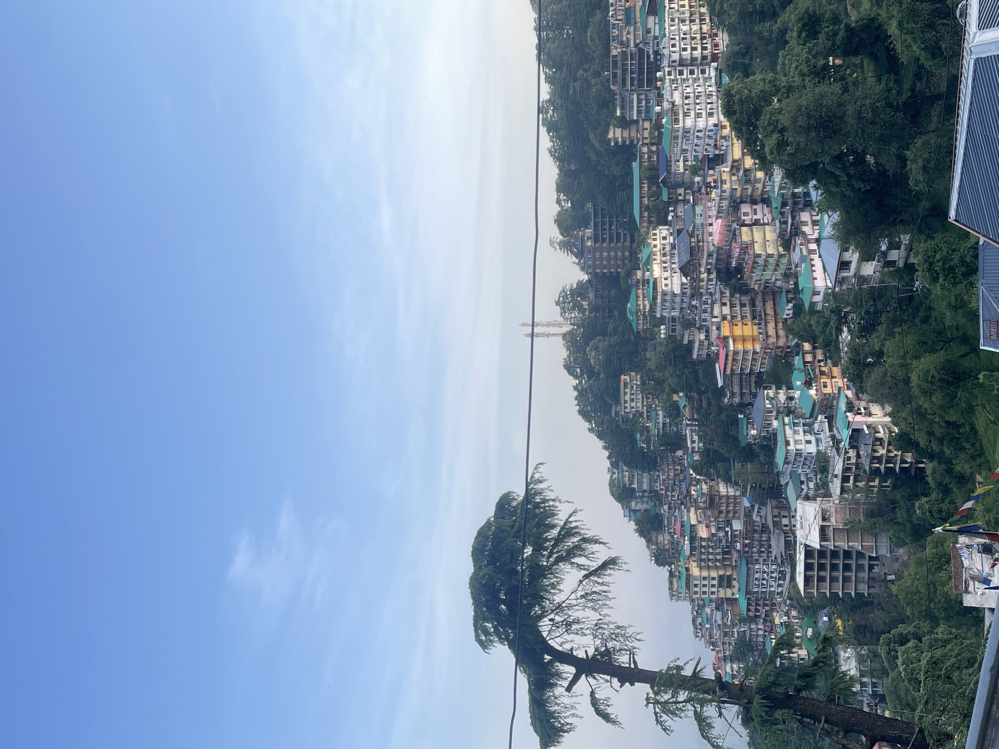 Hillside towns documented in Dharamkot-Bhagsu valley region