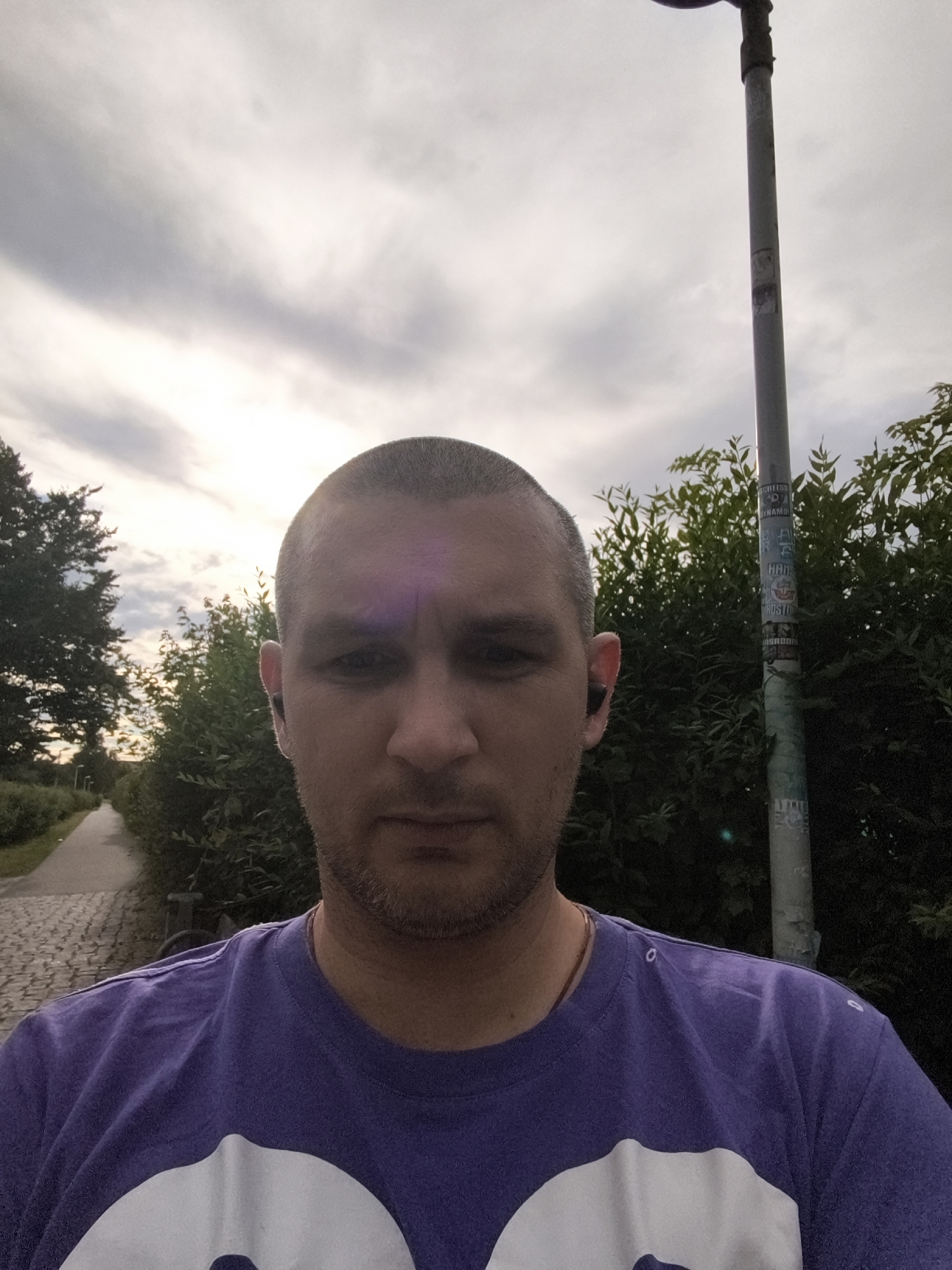 Afternoon selfie series around Wolgast streets and green spaces