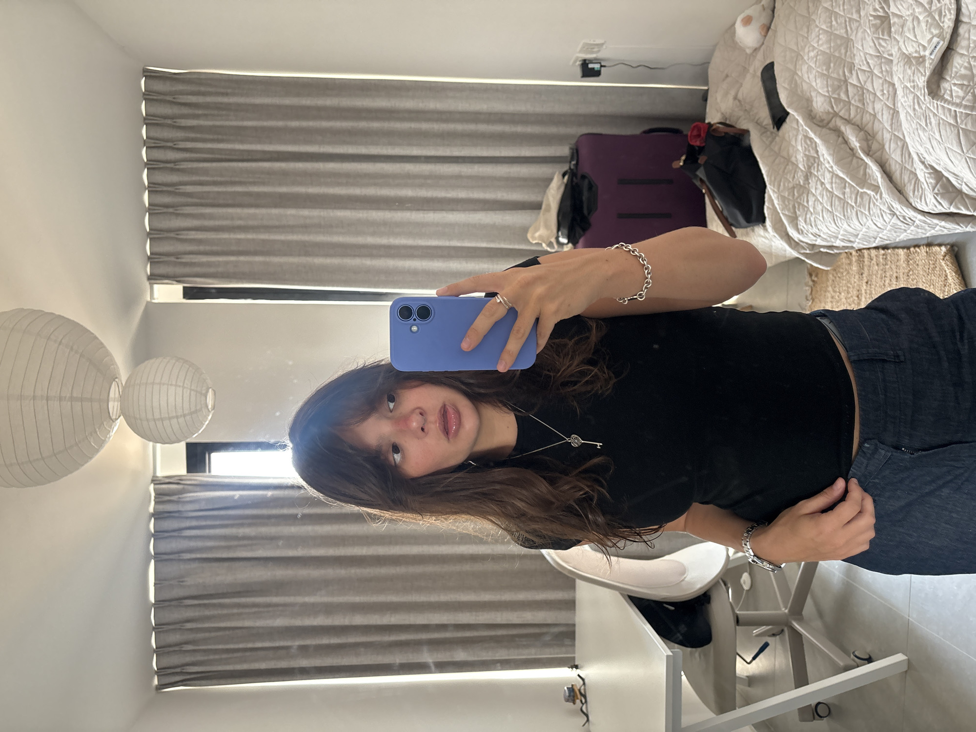Mirror selfies in a Tel Aviv hotel room