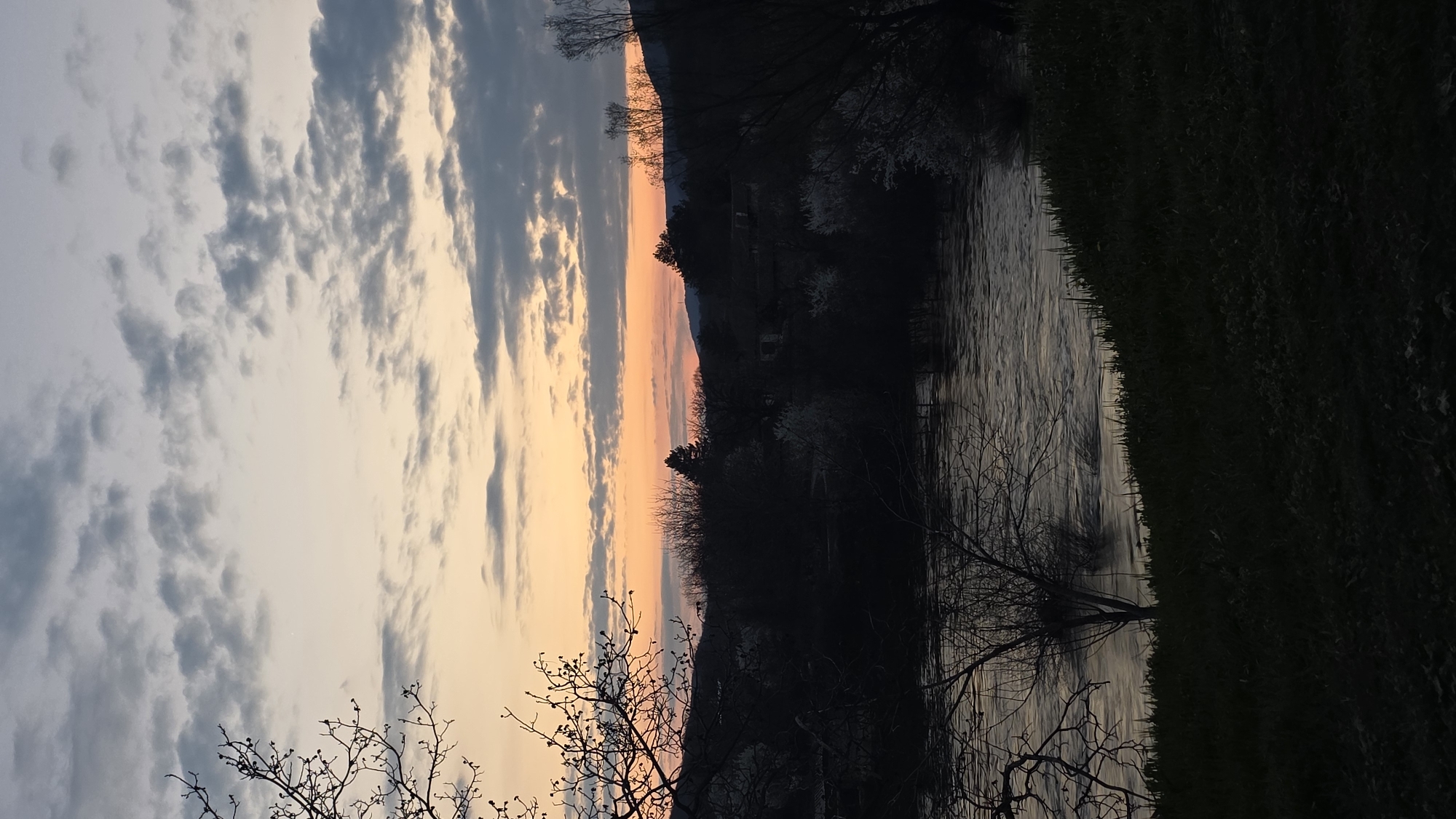 Sunset observed over mountain landscape near Byala Reka, Bulgaria