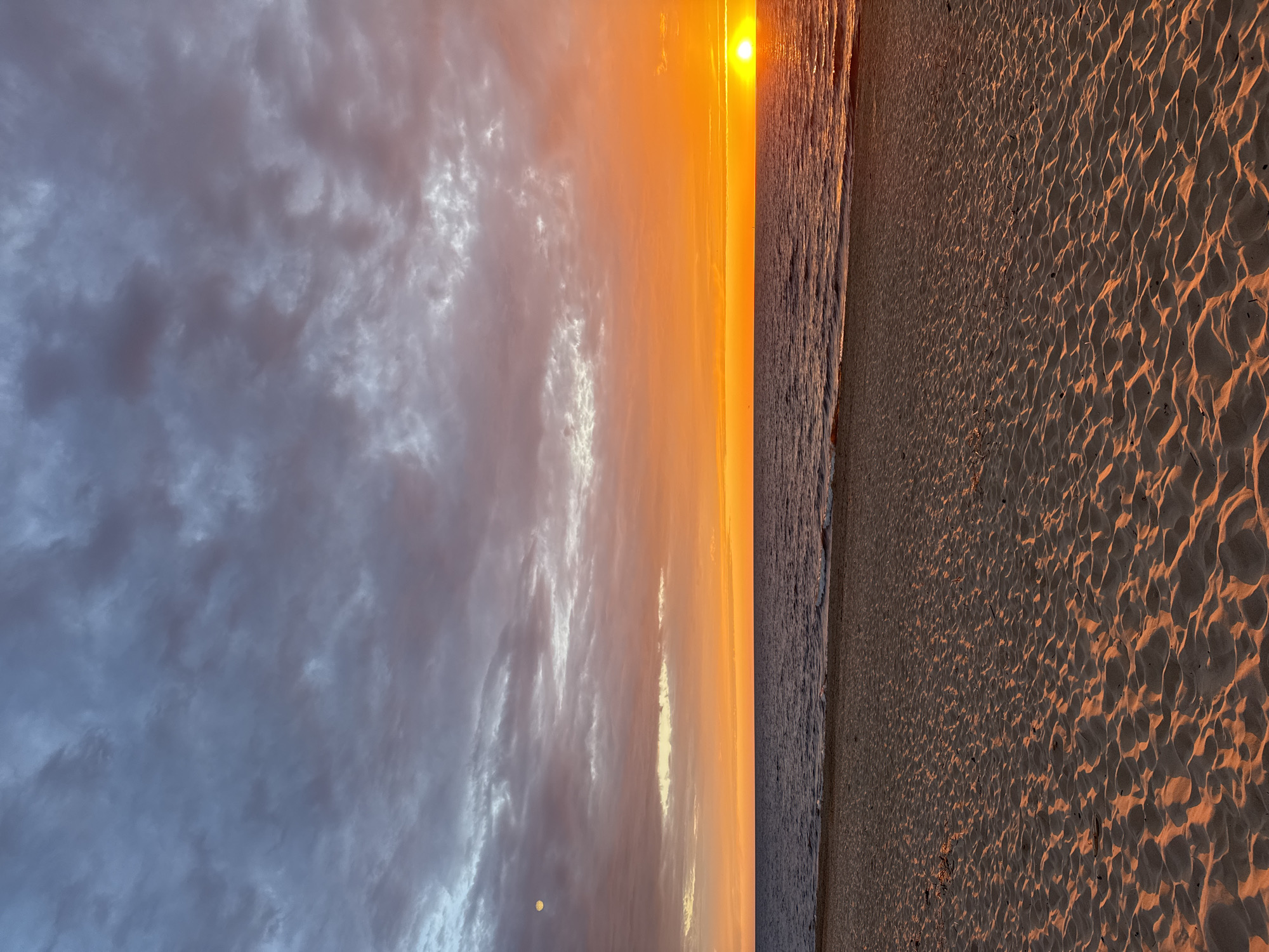Sunset captured at Carnikava beach, Latvia
