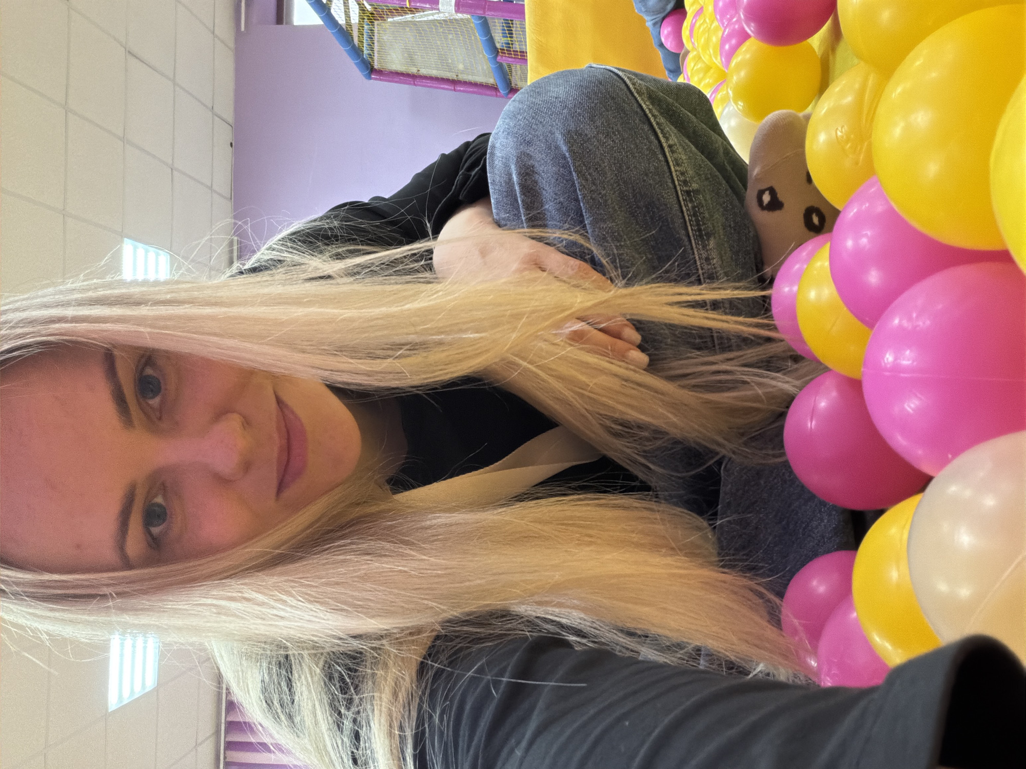 Family enjoys morning playtime at Votkinsk children's entertainment center