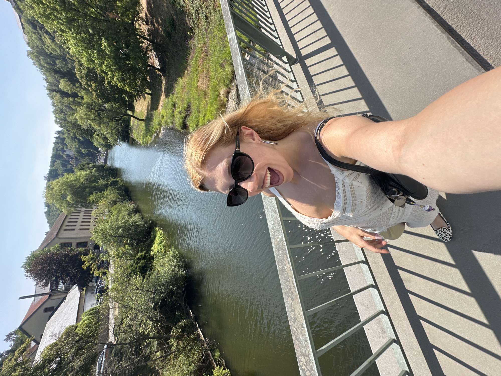 Summer morning in Vianden, castle town on the Our River