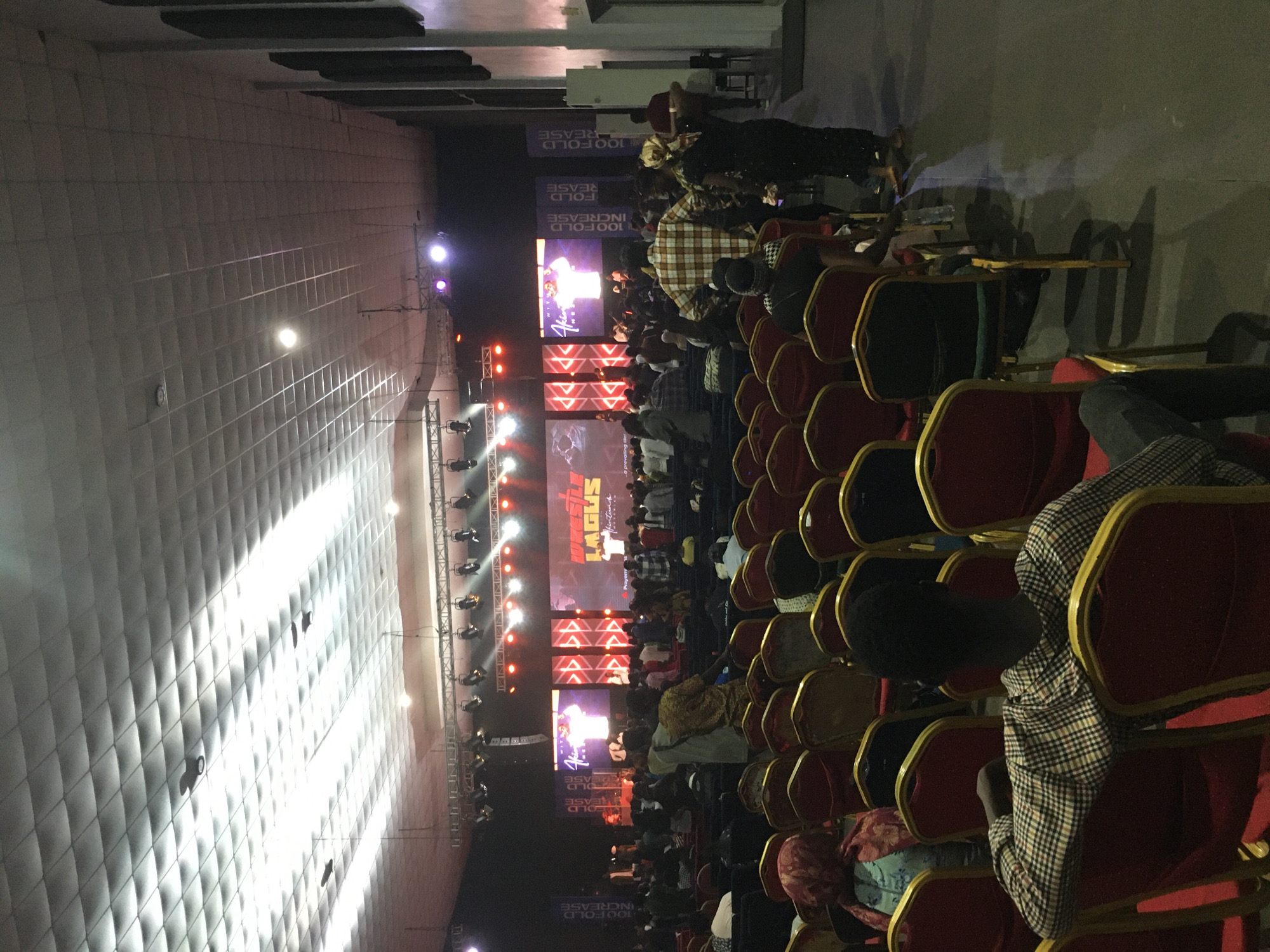 Wrestling and prayer event draws crowds to Lagos auditorium