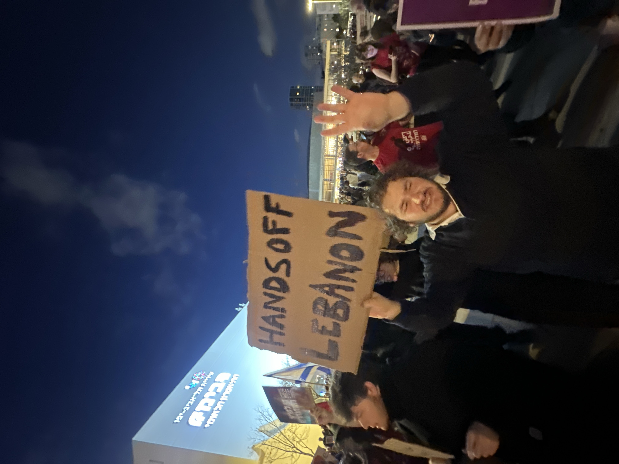 Anti-Israel, Anti-Trump protest signs displayed in Amman