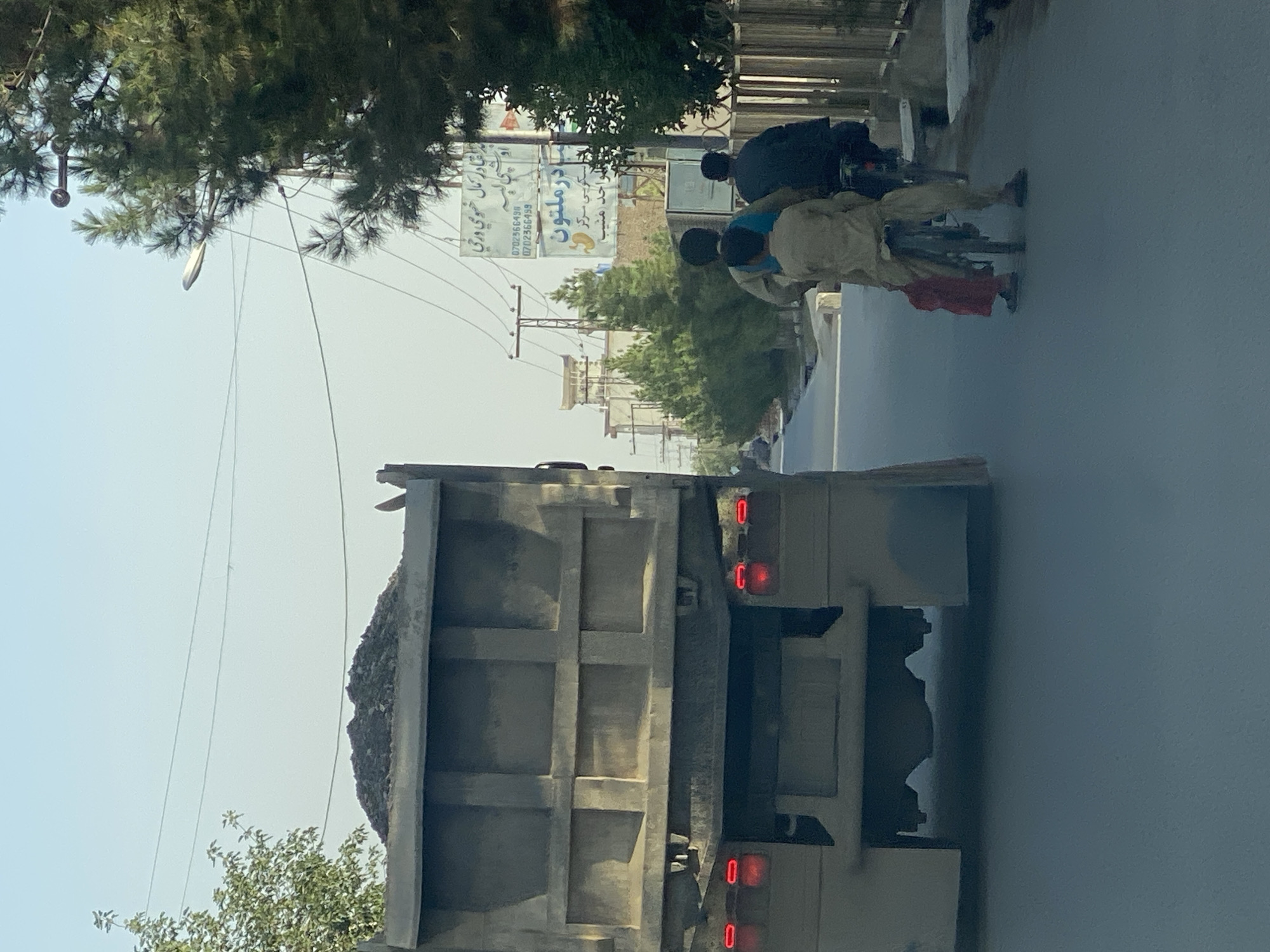 Street scene documented in Kandahar on sunny afternoon