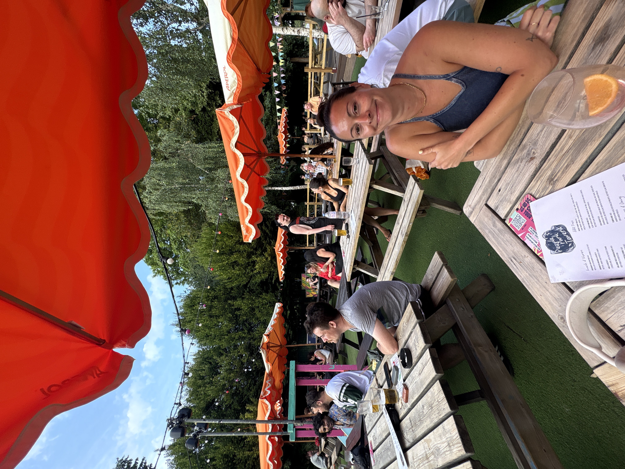 North London pub garden fills up for outdoor sports screening