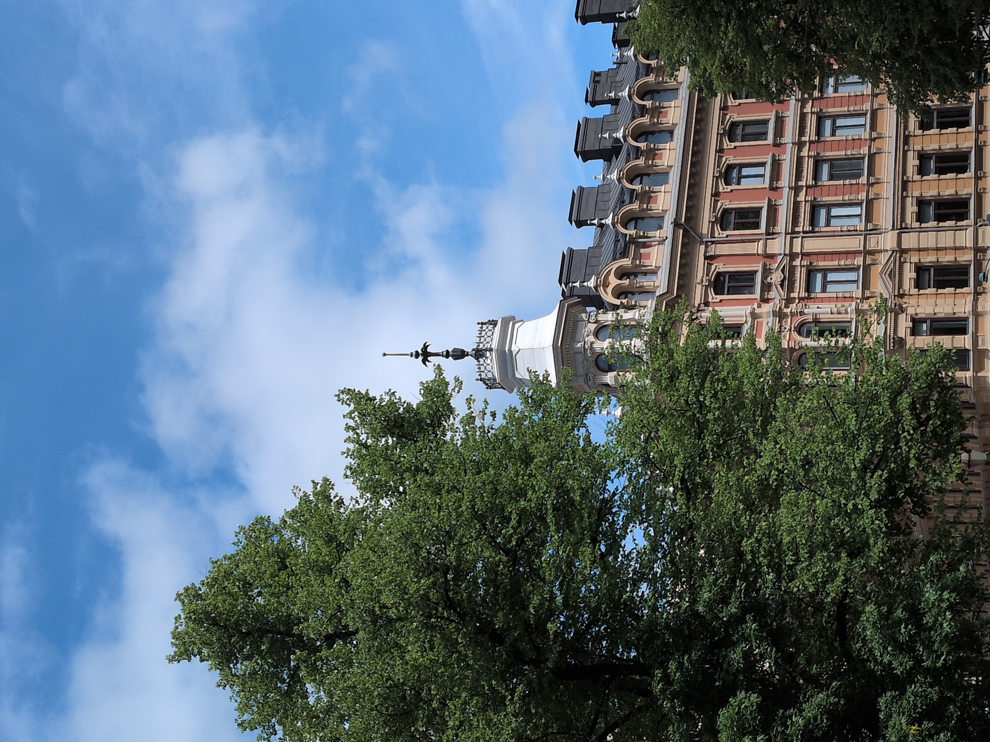 Helsinki landmarks and street life documented during sunny morning