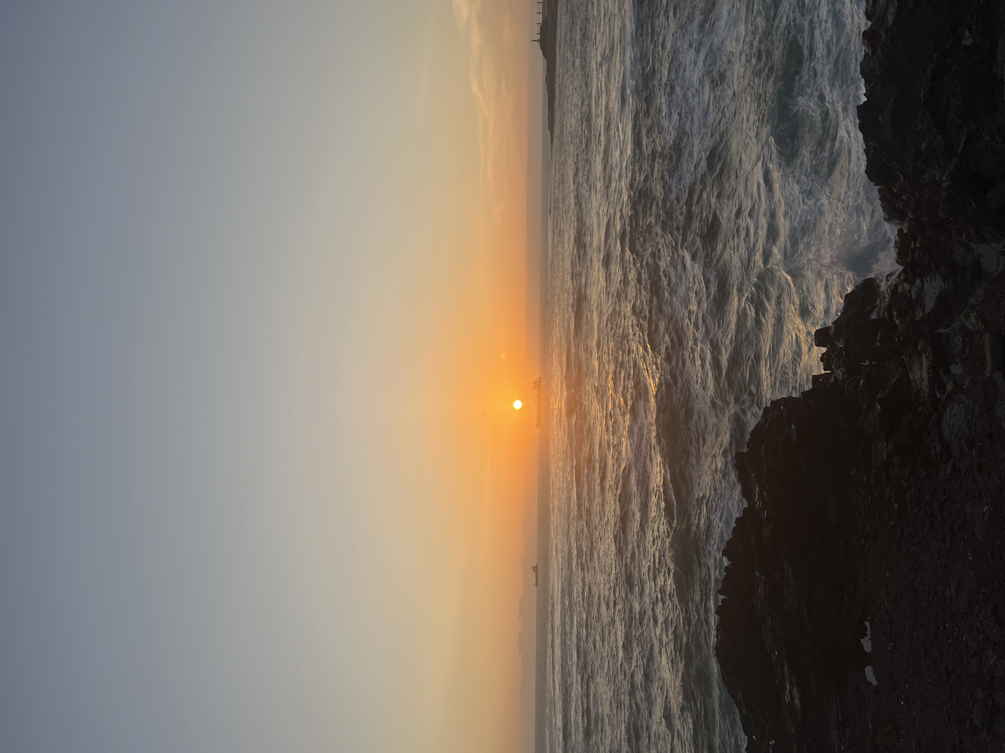 Pacific sunset observed in Arica, Chile