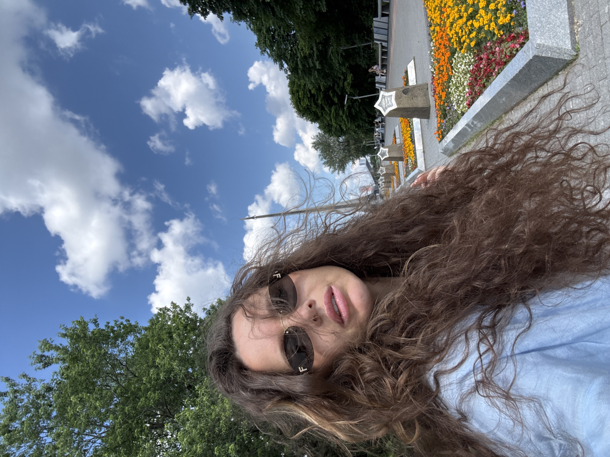 Exploring Moscow's space memorial monument on a summer morning