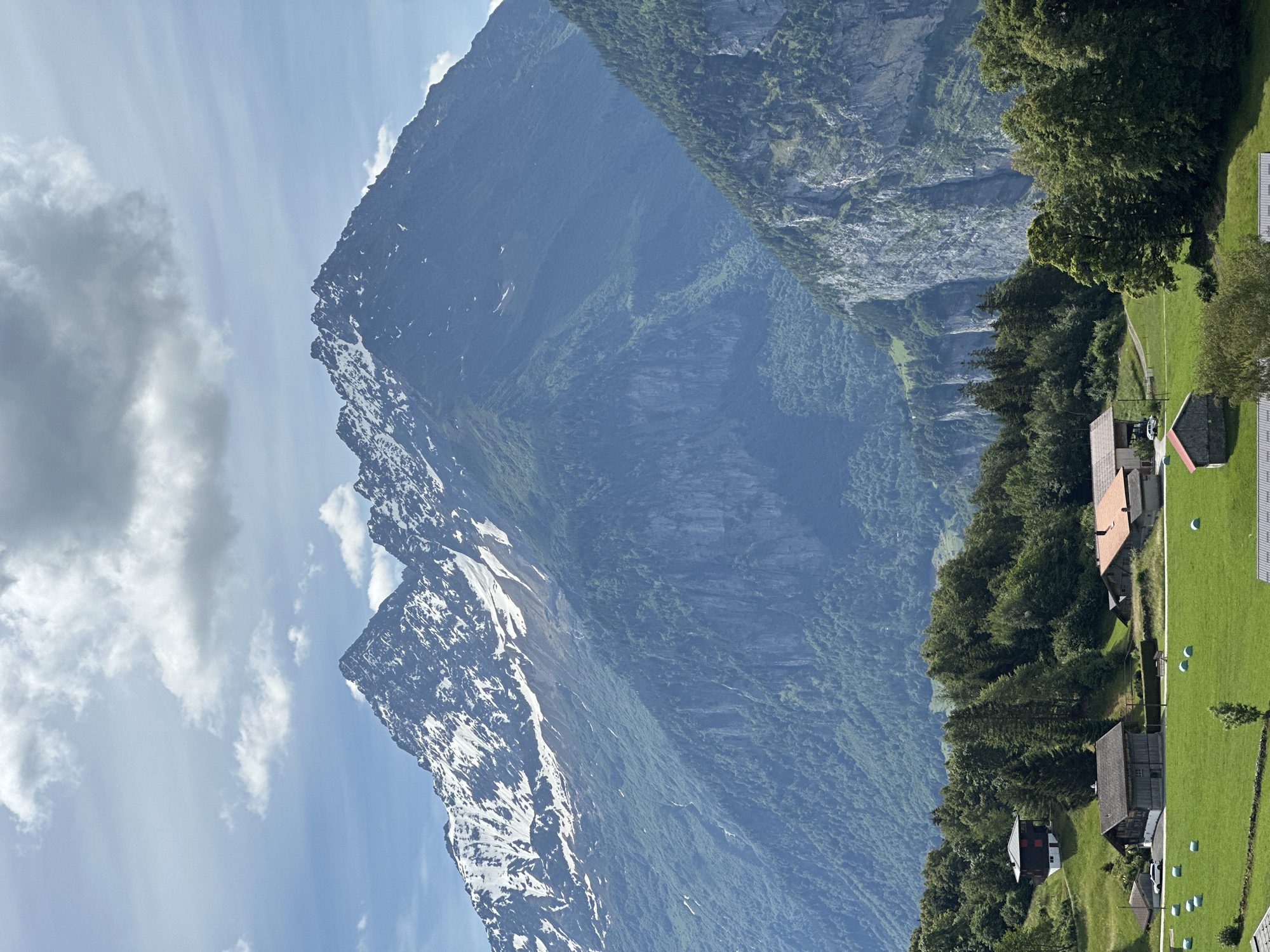 Tourist documents Swiss Alpine village scenery and local details