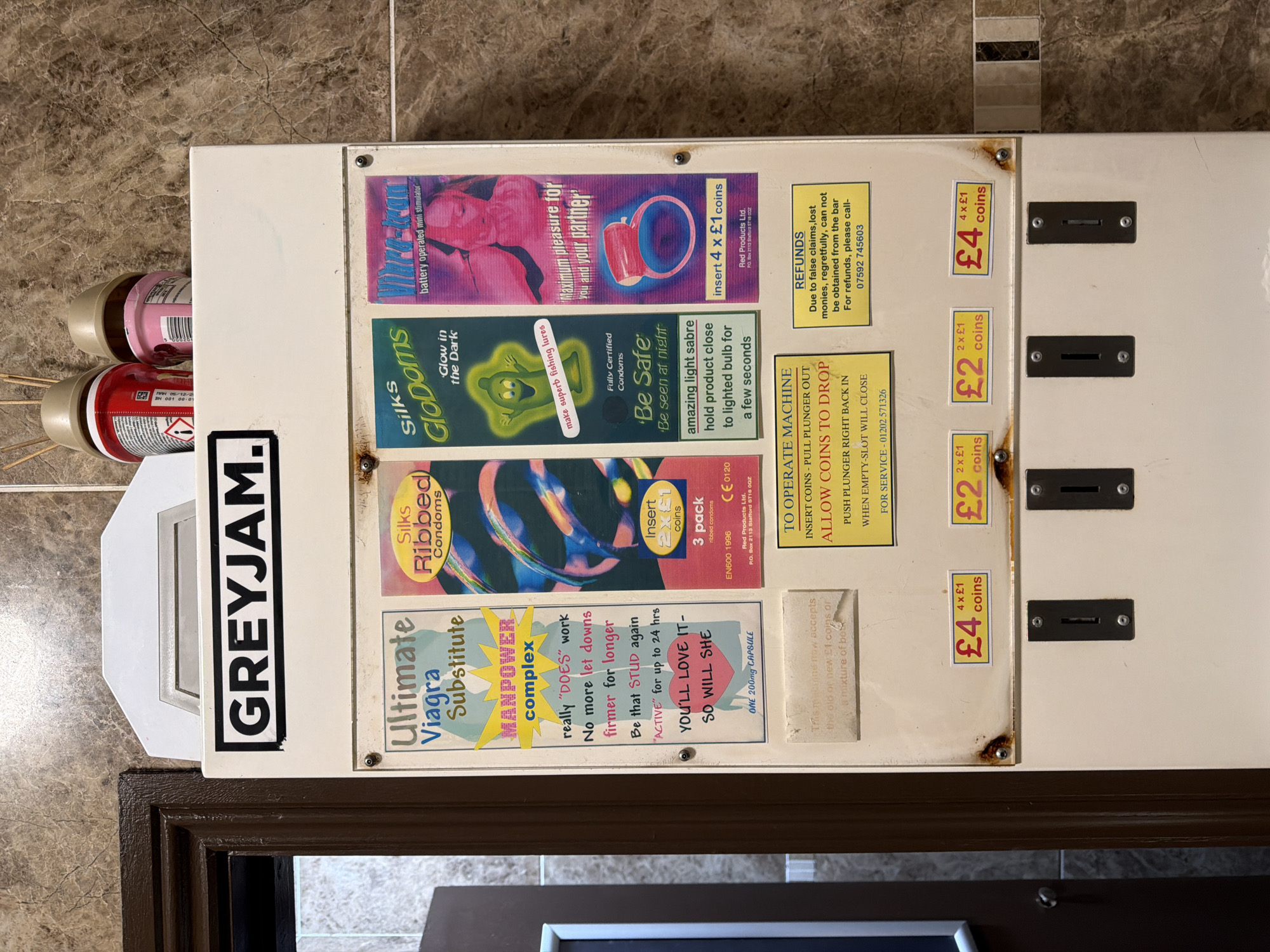London pub patron documents vending machine, Guinness pints