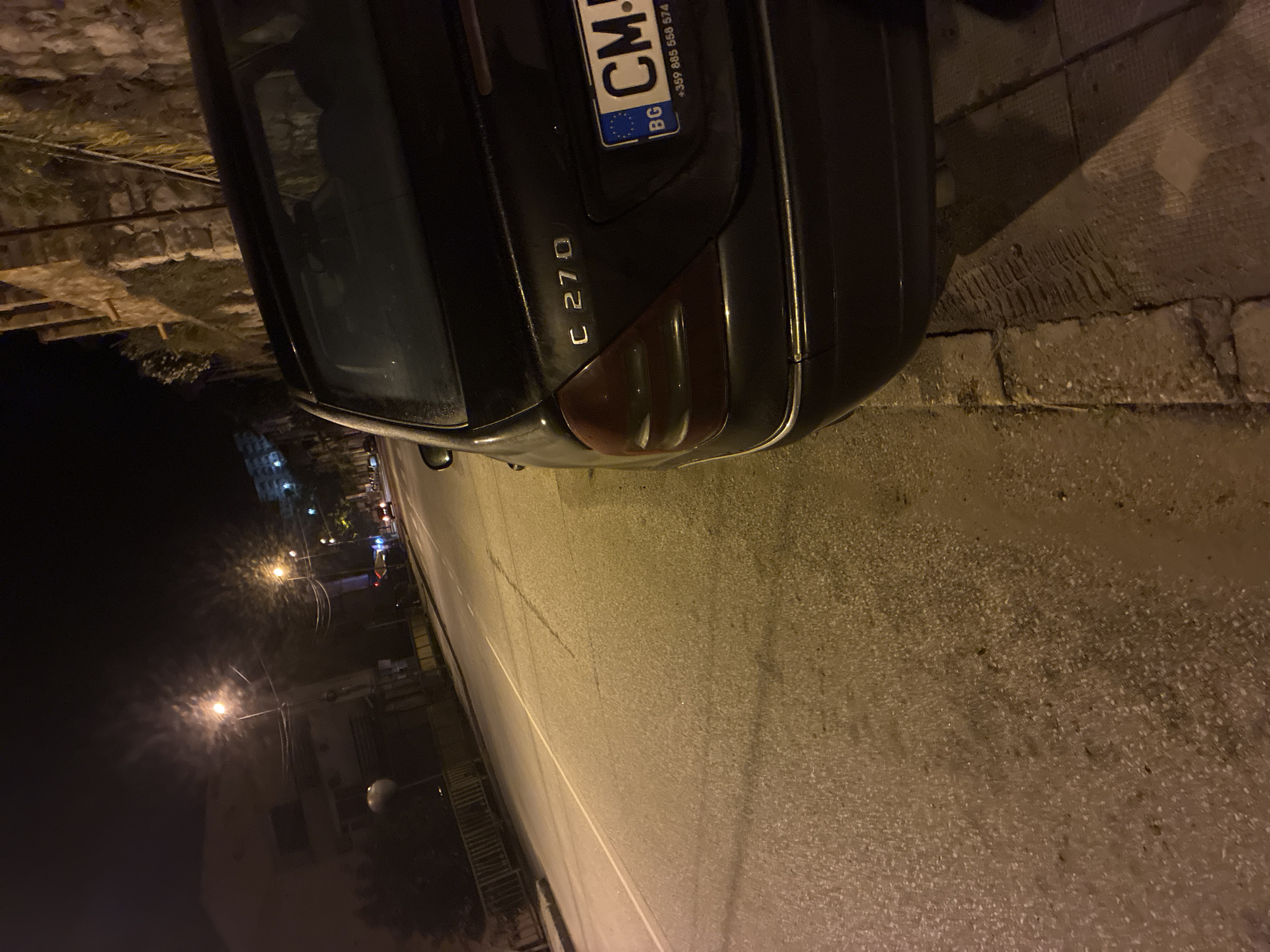 Nighttime street observations recorded in Vlahovo, Bulgaria