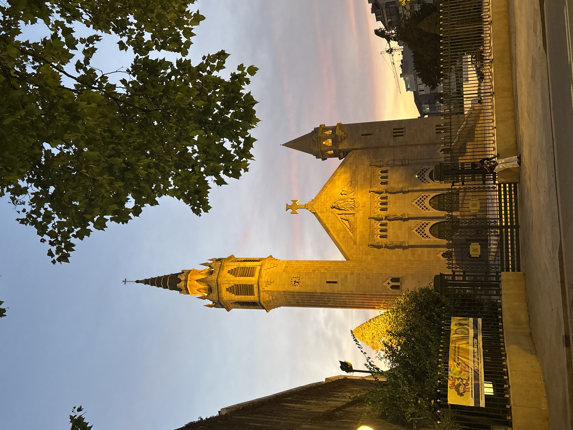 Evening twilight scenes captured across Porto, Portugal