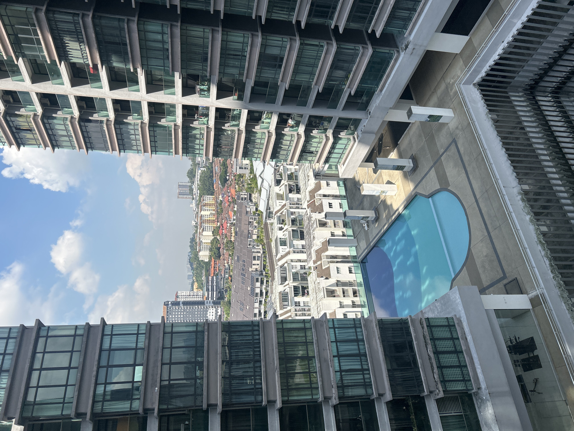 Early morning aerial views captured from Kuala Lumpur high-rise