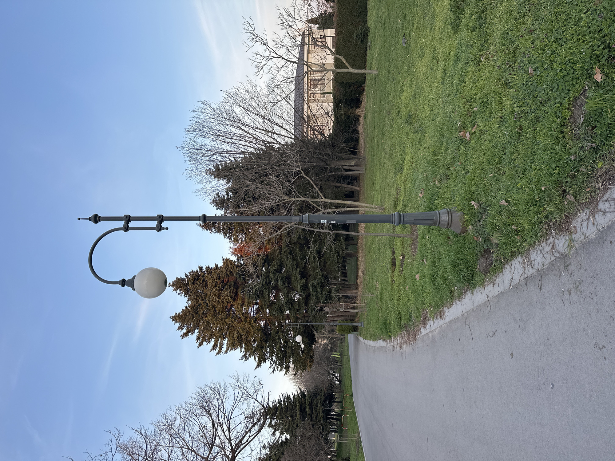 Park pathway scene documented in Varna, Bulgaria