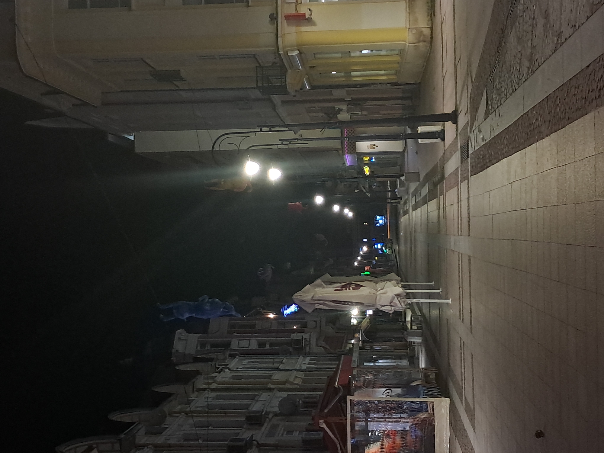 Nighttime street scene captured in Gabrovo, Bulgaria