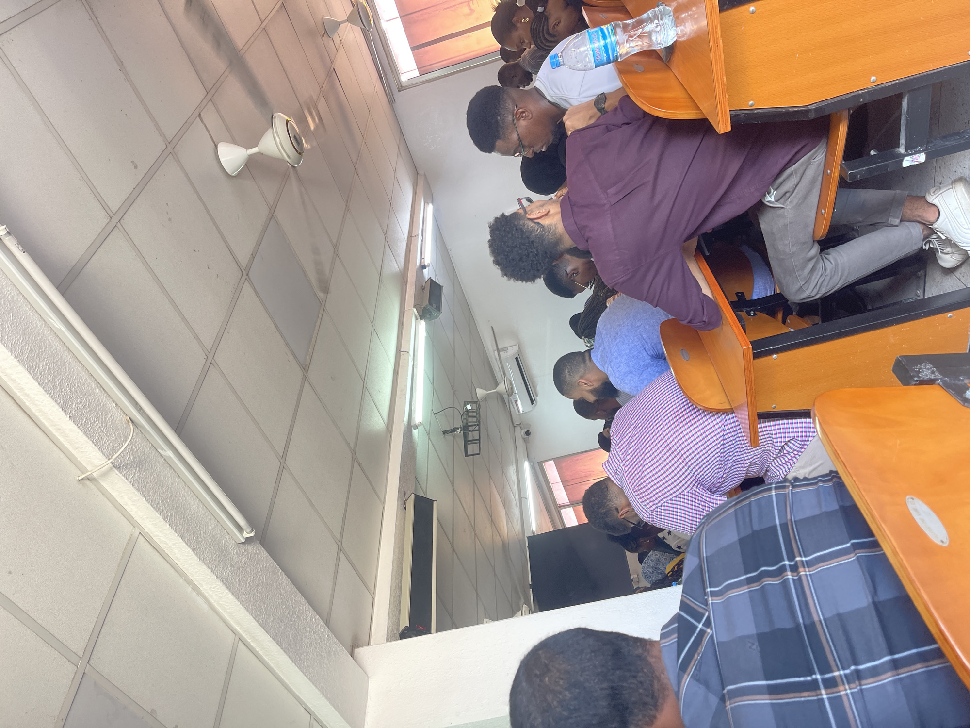 Students attend class session in Dar es Salaam