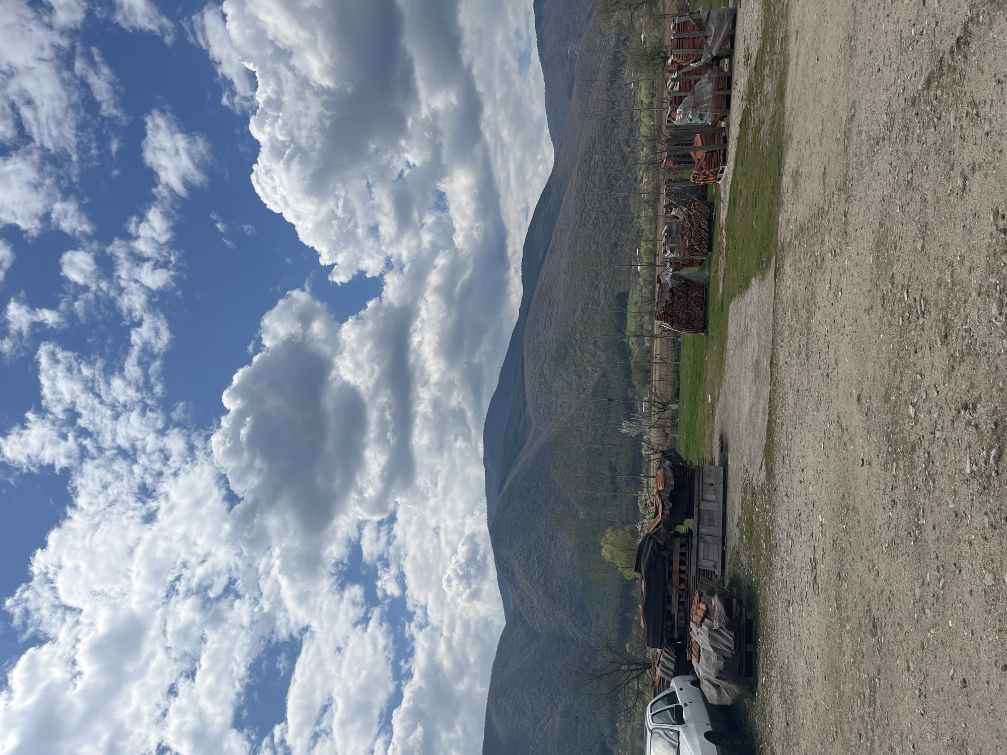 Spring landscape documented in rural Bulgaria mountains