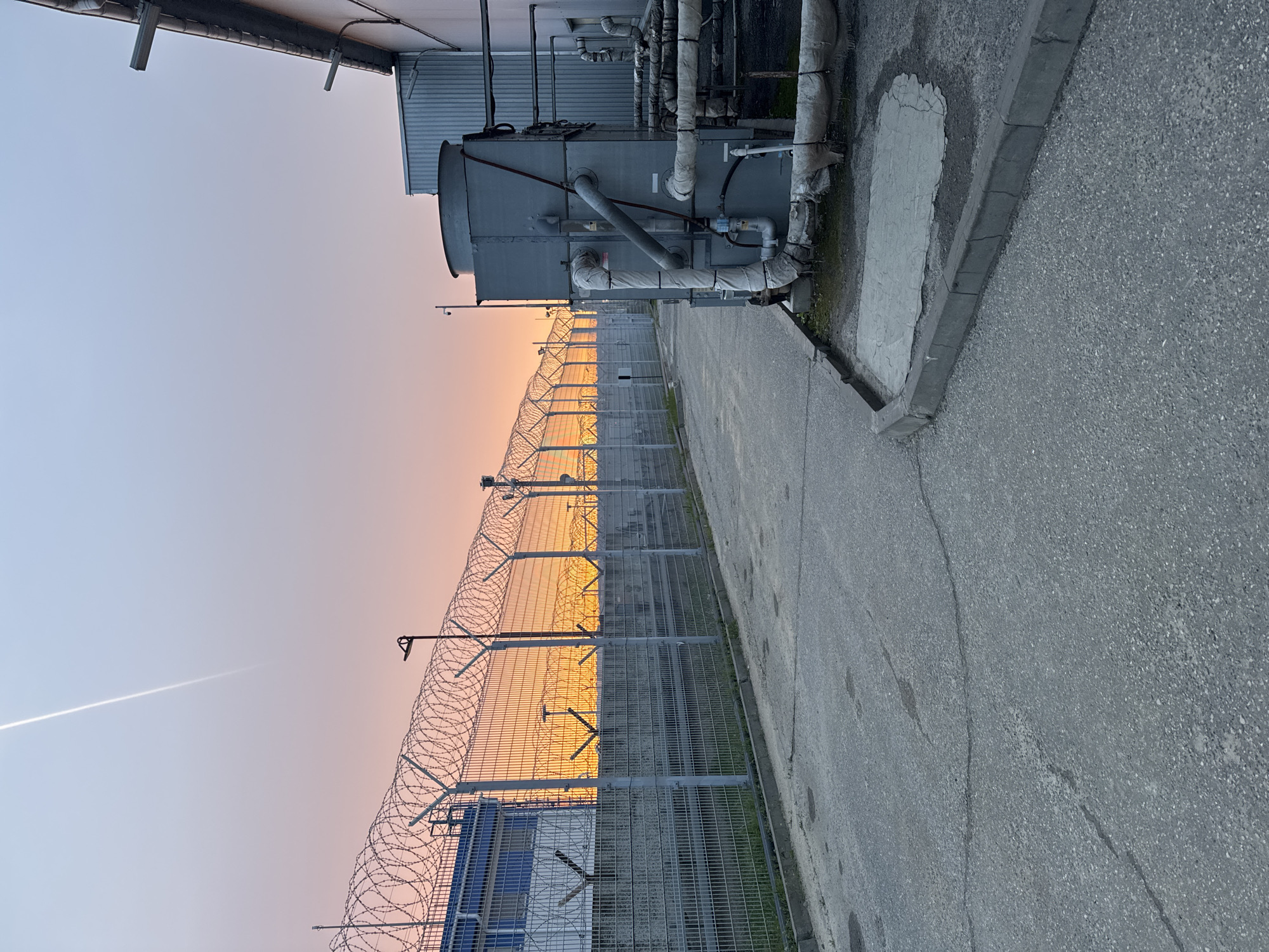 Security fence with barbed wire documented in Volzhsky