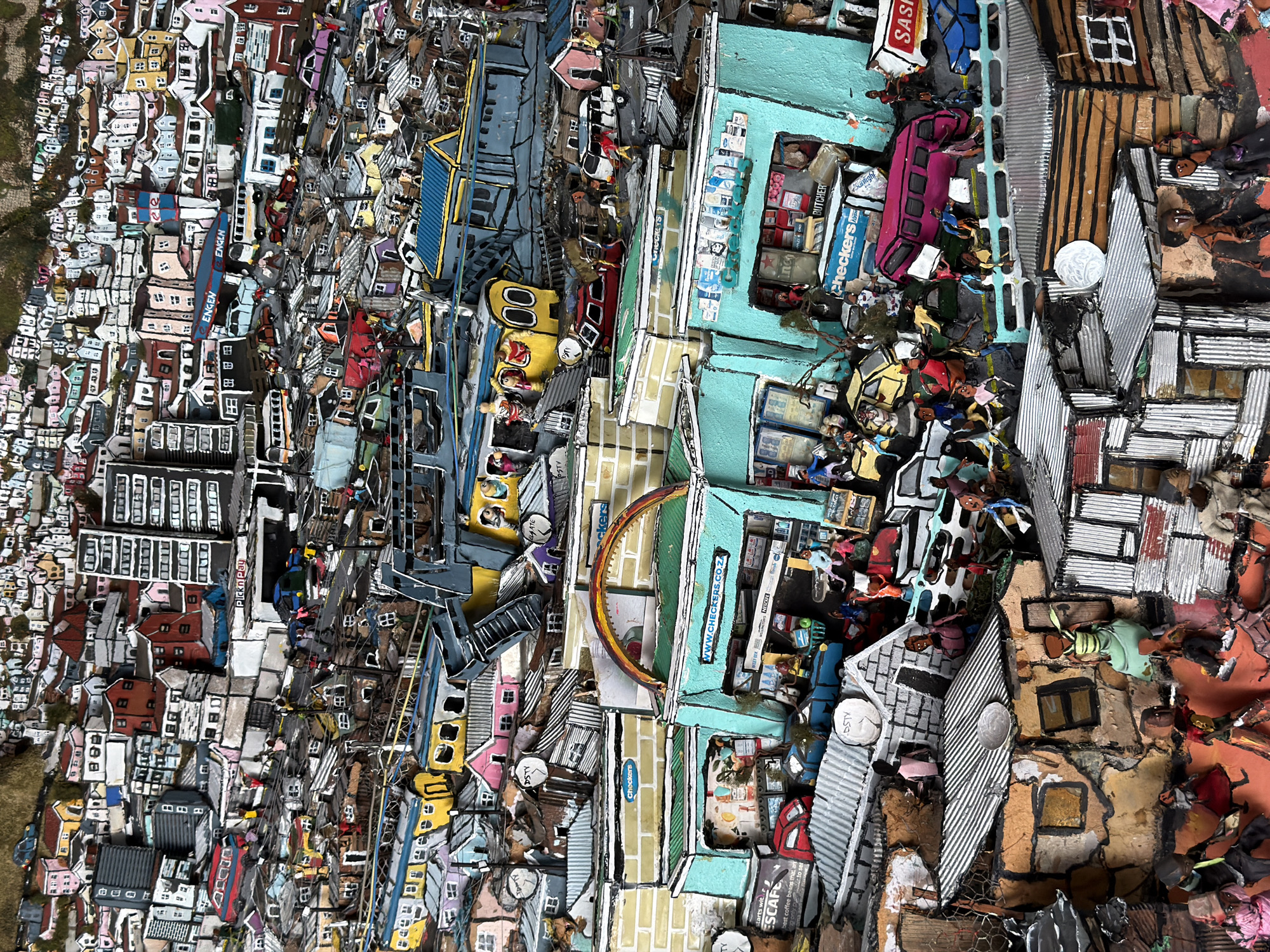 Cape Town artist displays miniature diorama and elephant sculpture