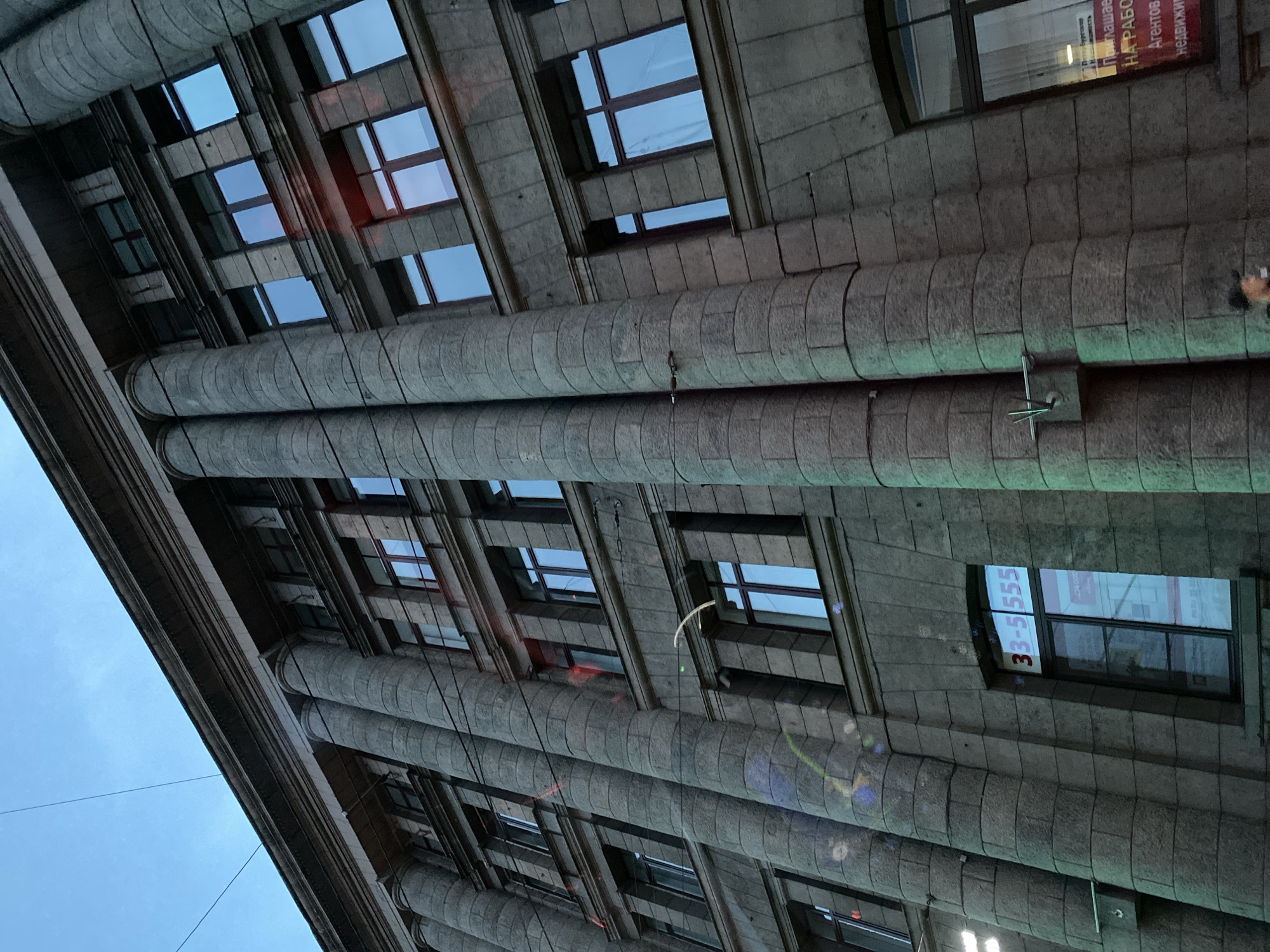 Evening drive through Saint Petersburg's neoclassical streets
