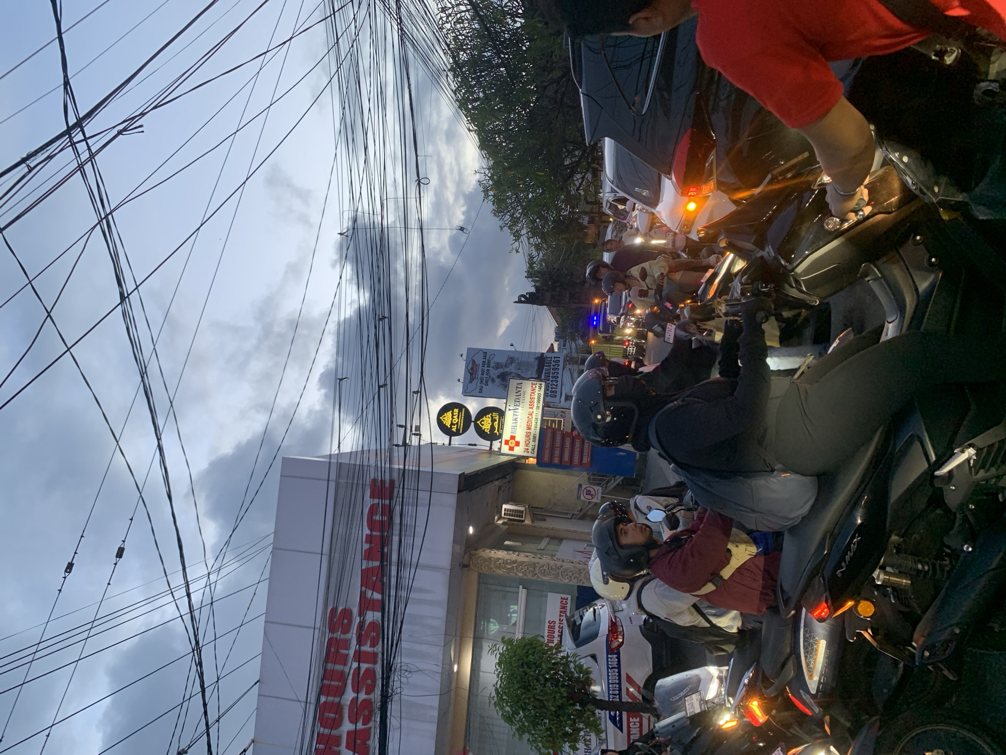 Routine morning activities documented at North Kuta convenience store