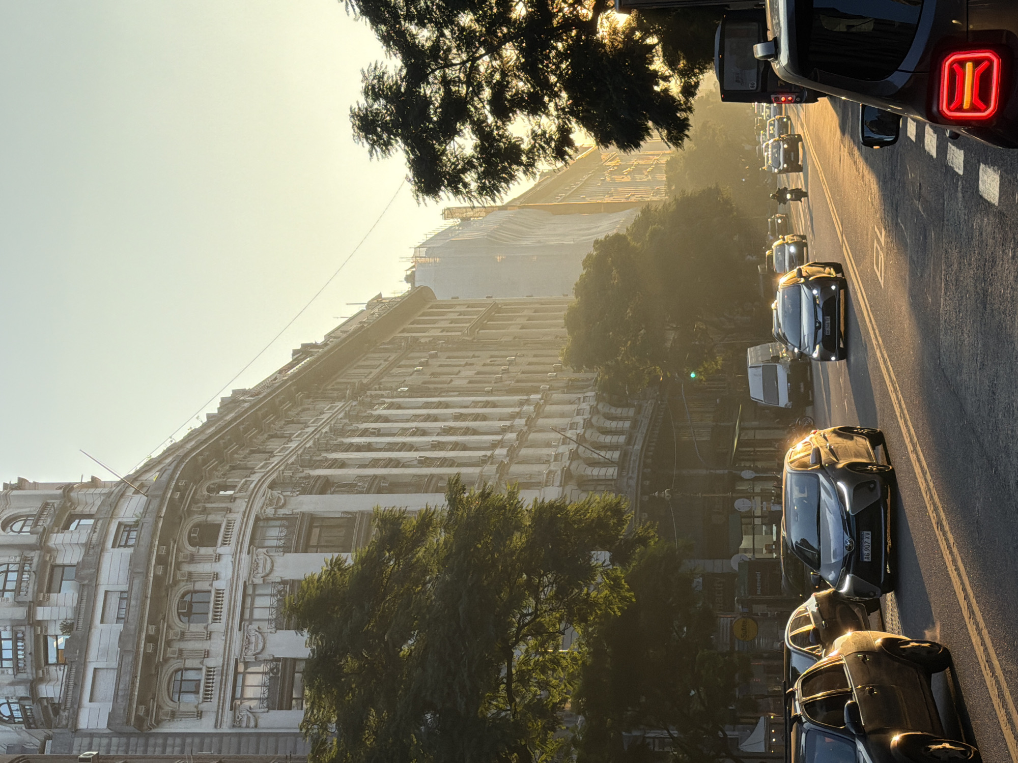 Buenos Aires evening street scenes documented during golden hour