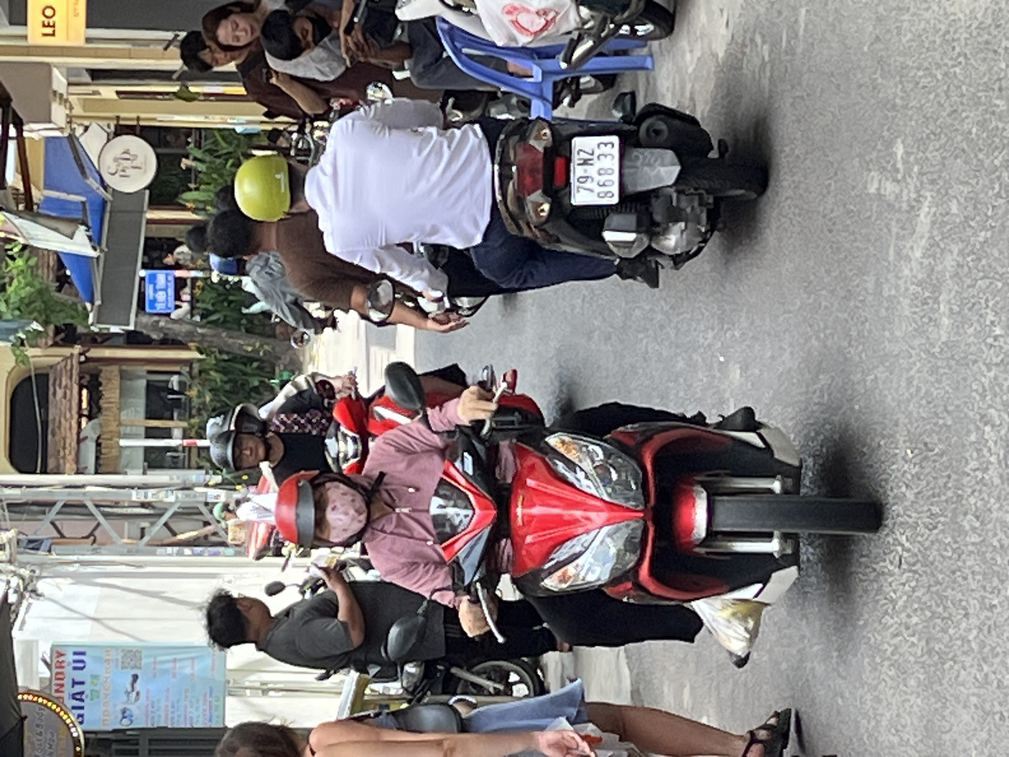 Morning street life documented in Nha Trang Ward Vietnam