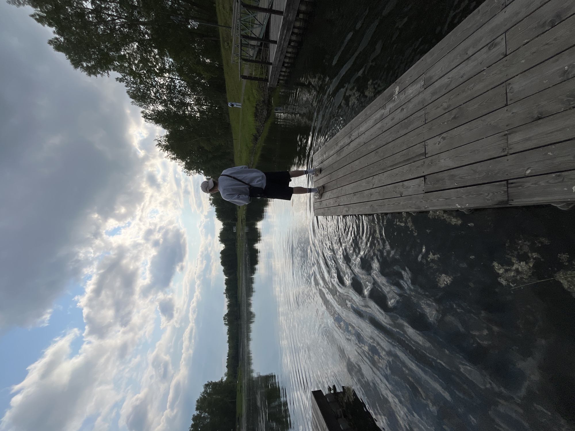 Ducks, docks, and a quiet Krasnoyarsk waterfront morning
