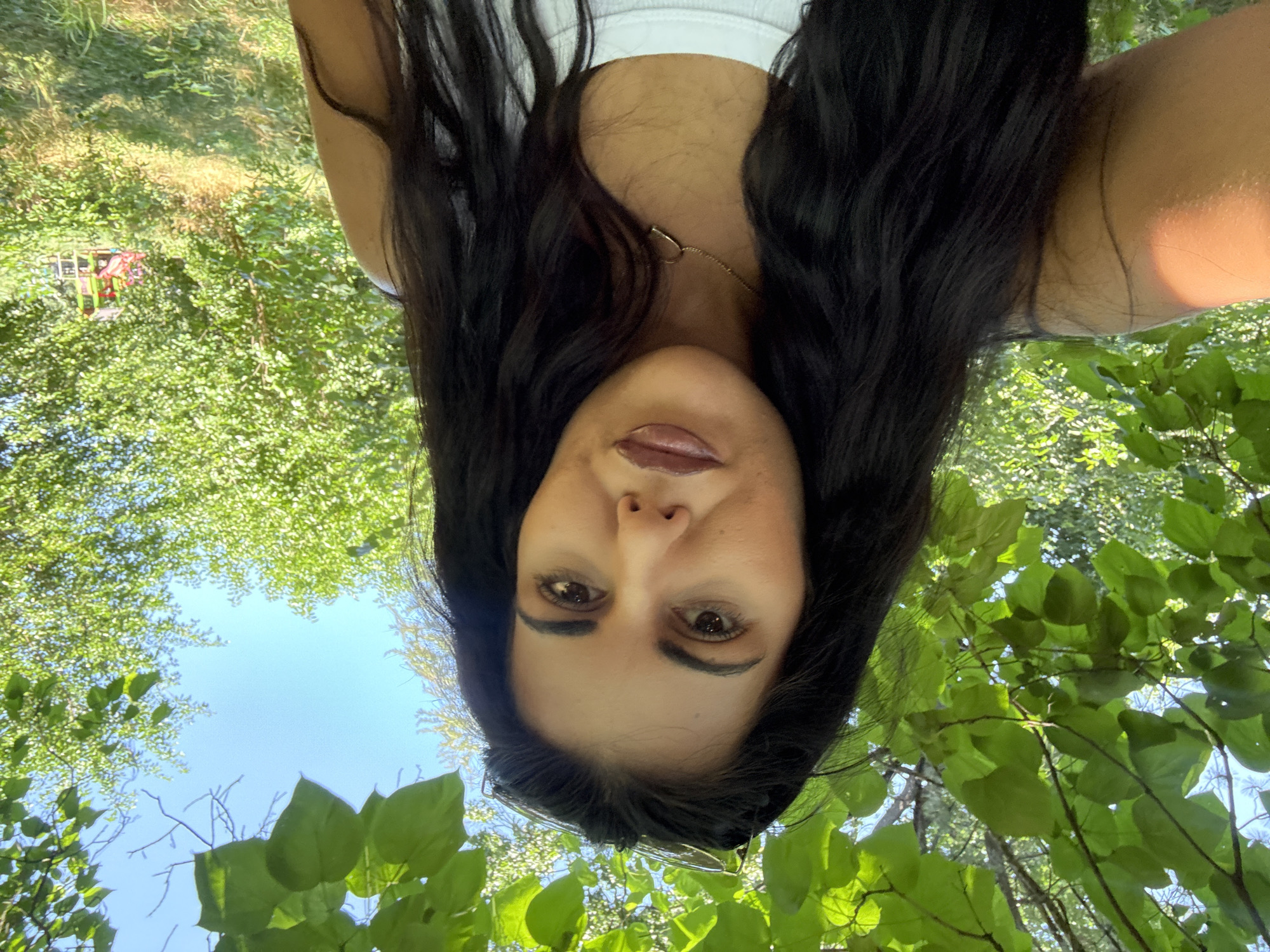 Outdoor selfie on a summer morning in Strelcha, Bulgaria.